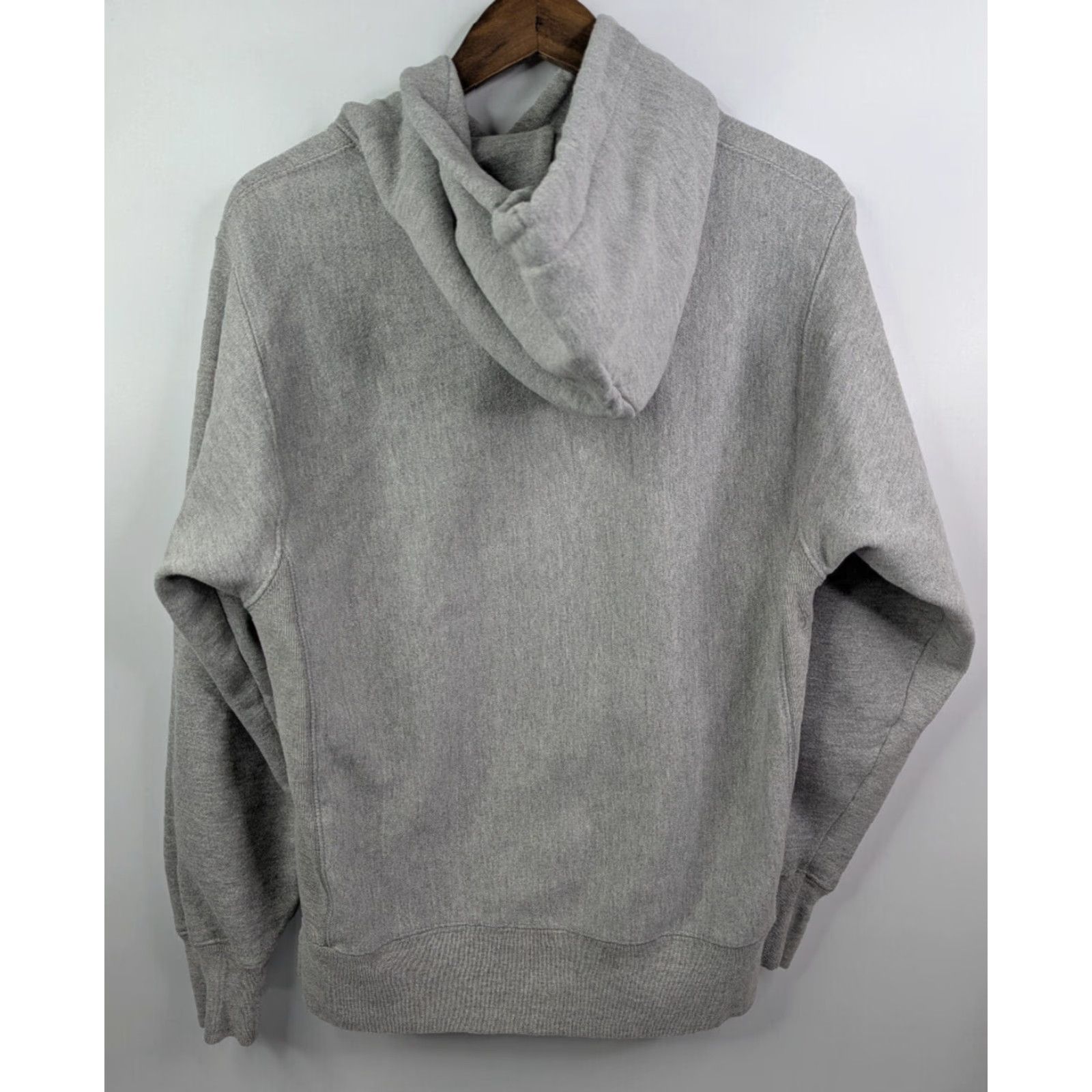Champion VINTAGE Champion Hoodie Gray Logo Spell Out Size Medium Regular Men Pullover Reversible Long Sleeve Drawstring Fall Winter Spring Climate Active Size US M / EU 48-50 / 2 - 4 Thumbnail