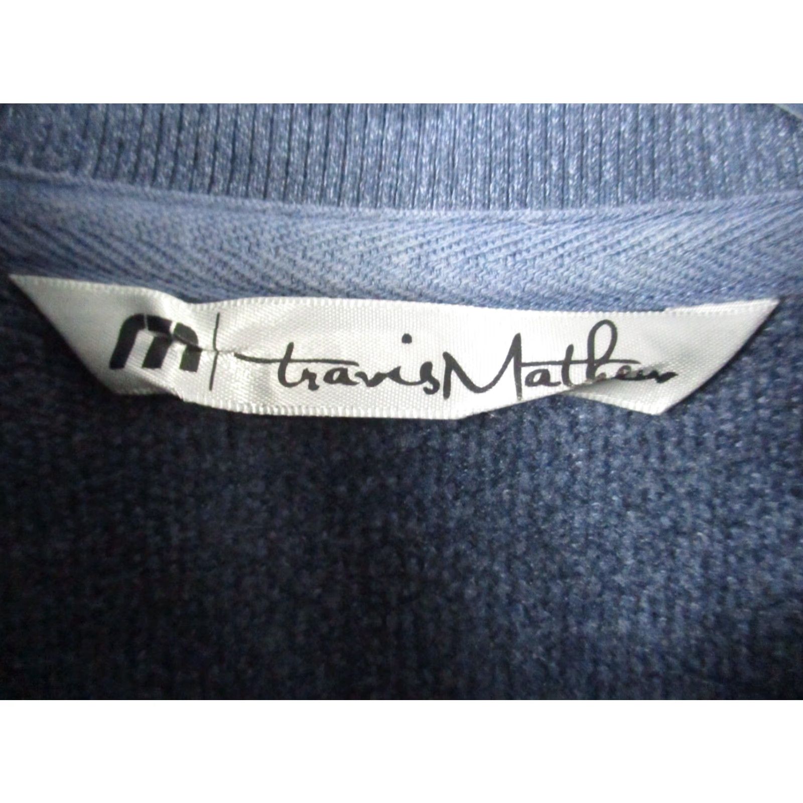 TravisMathew Travis Mathew Pullover Men Blue Large 1/2 Button Up Long Sleeve Fleece Jacket Size US L / EU 52-54 / 3 - 5 Thumbnail