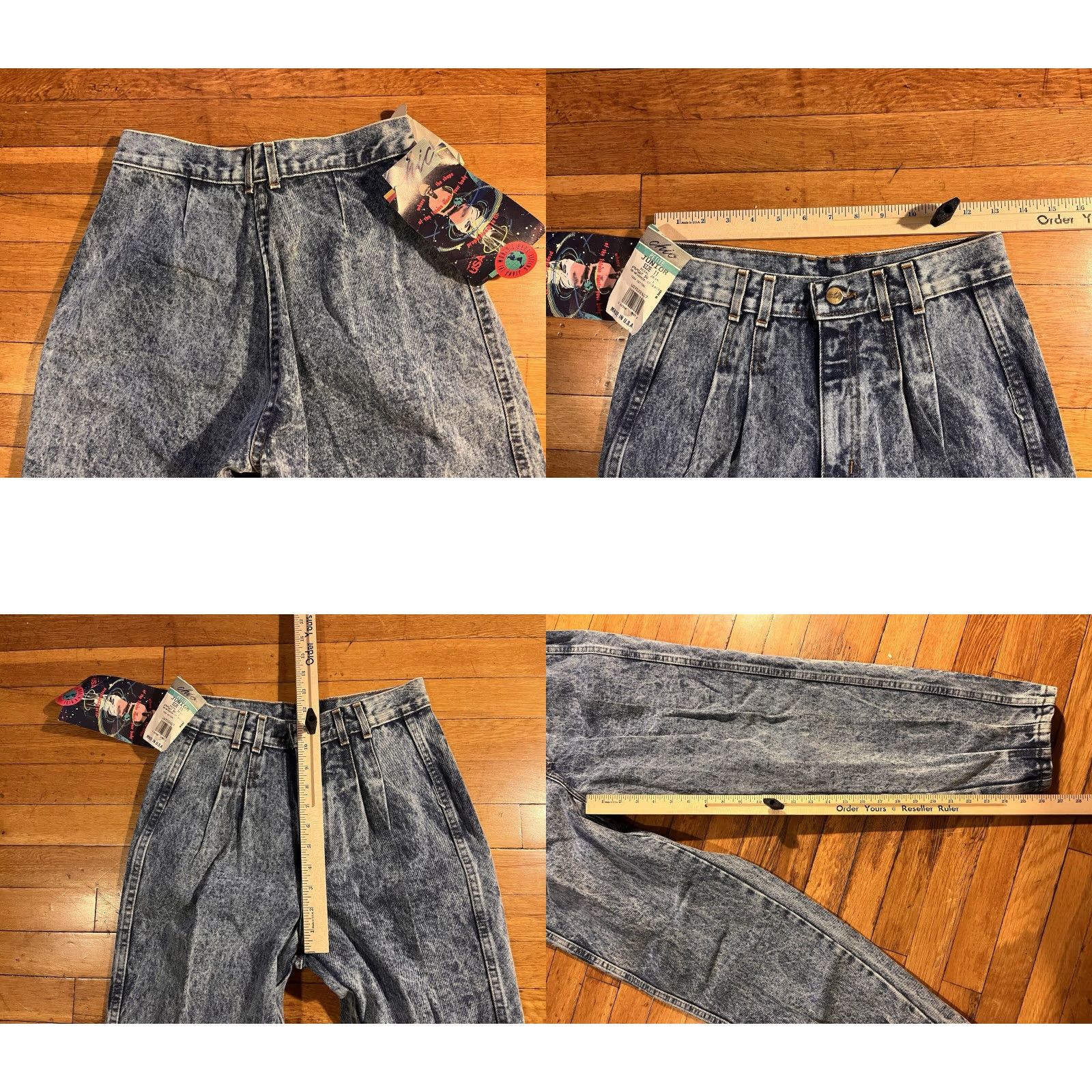 Vintage VINTAGE CHIC CHIC Regal High Waist Mom Jeans Jeans 11 Petite Blue Acid Wash 80s 90s Grunge Hipster Retro Womens Girls Mens Size 32" / US 10 / IT 46 - 9 Thumbnail