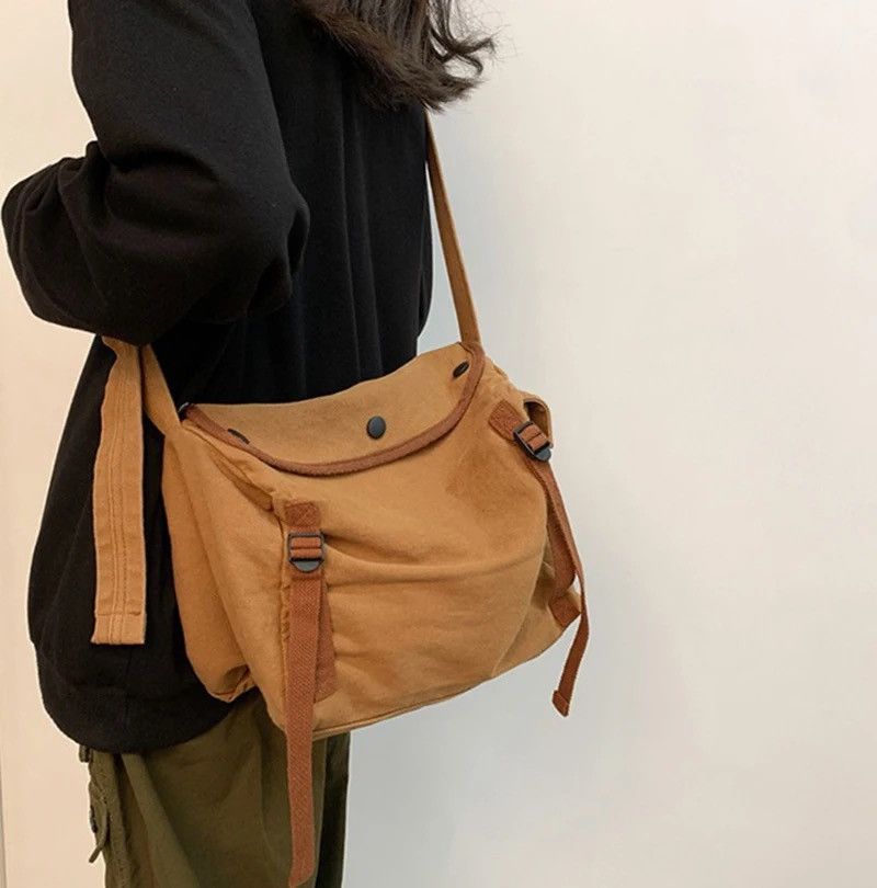 Vintage Utility grunge military messenger shoulder bag Size ONE SIZE - 1 Thumbnail