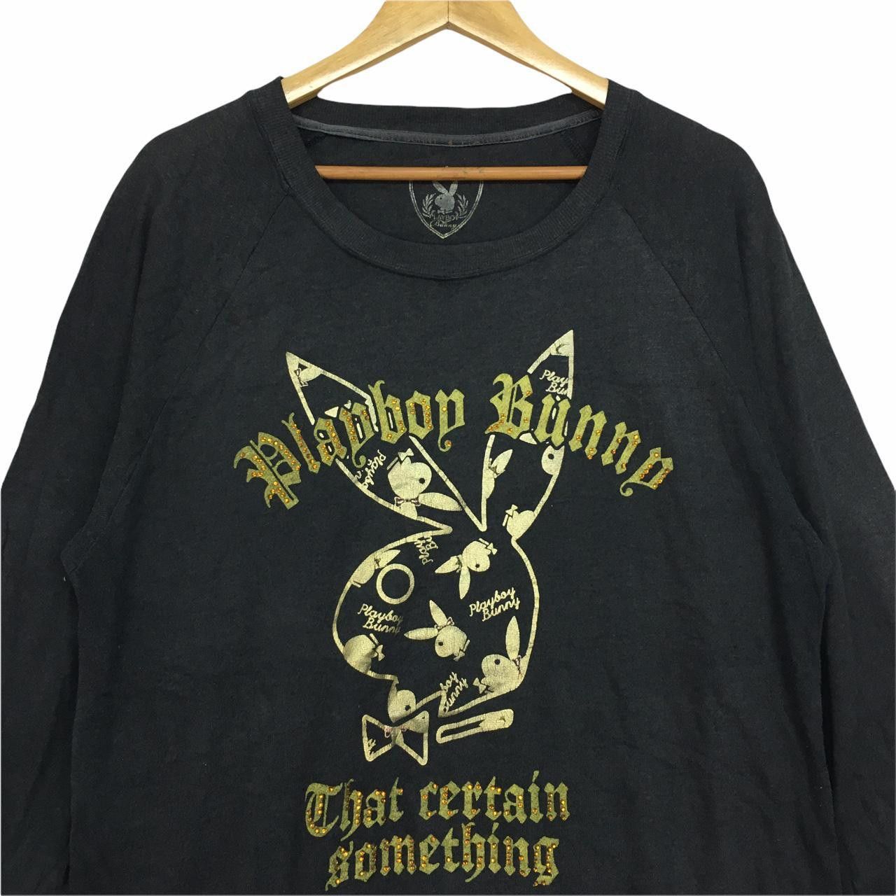 Playboy Vtg PLAYBOY BUNNY Sweatshirt Big Logo Spell Out Streetwear Size L / US 10 / IT 46 - 2 Thumbnail