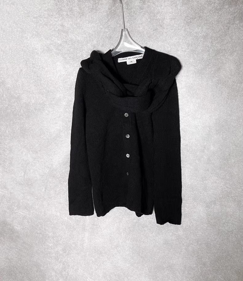 Comme des Garcons CDG buckle scarf knit cardigan sweater Size XS / US 0-2 / IT 36-38 - 2 Thumbnail