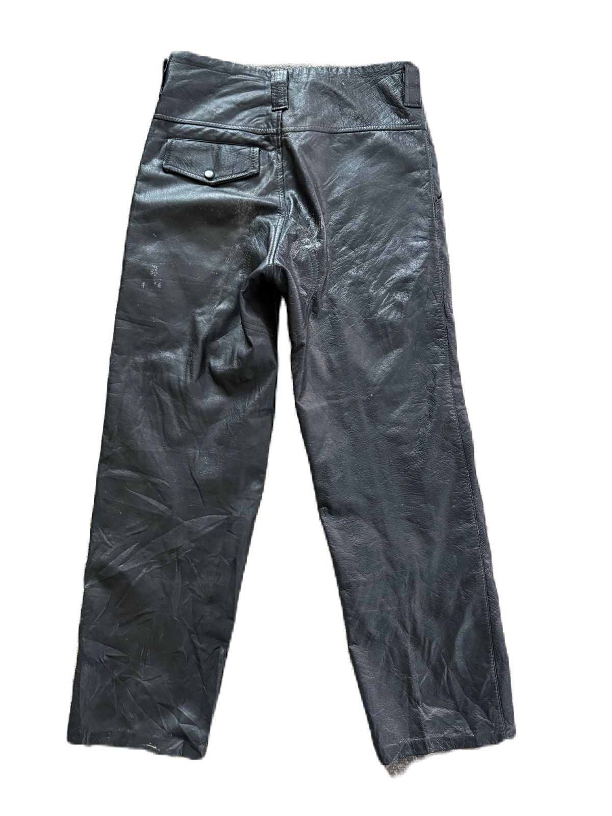 Kadoya Hedi Slimane Dior Luster Style Biker Moto Real Leather Pants Size US 32 / EU 48 - 5 Thumbnail