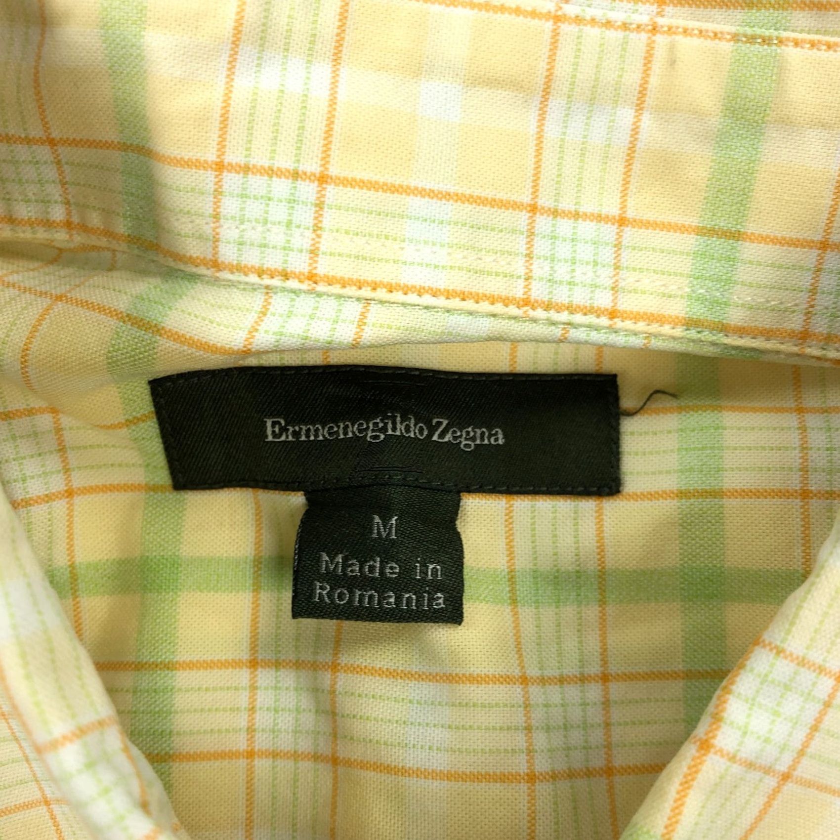 Ermenegildo Zegna Ermenegildo Zegna Shirt Mens M Yellow Check Long Sleeve Button Up Size US M / EU 48-50 / 2 - 3 Thumbnail