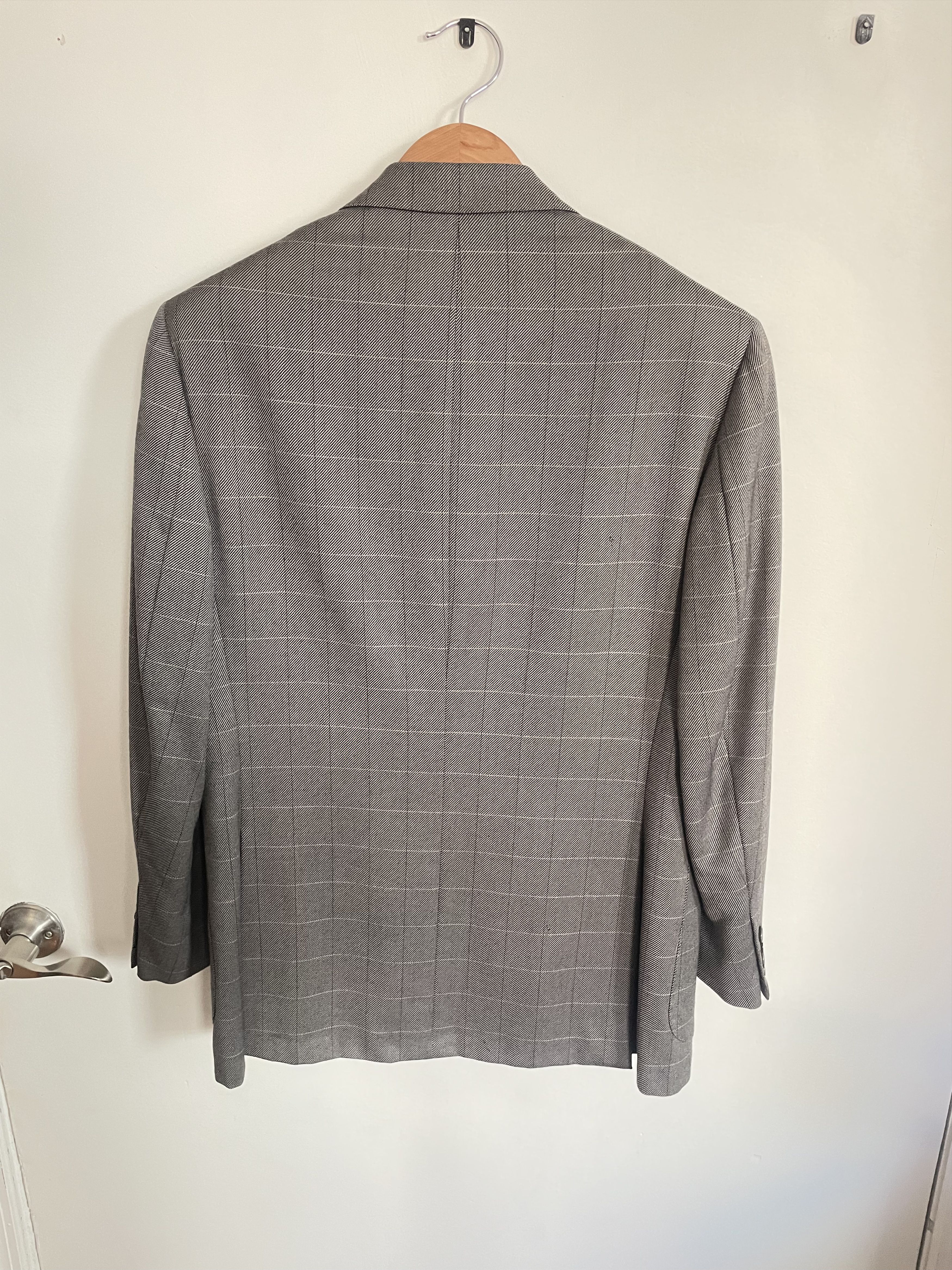 Dillard's Grey Check Blazer Size 38R - 4 Thumbnail