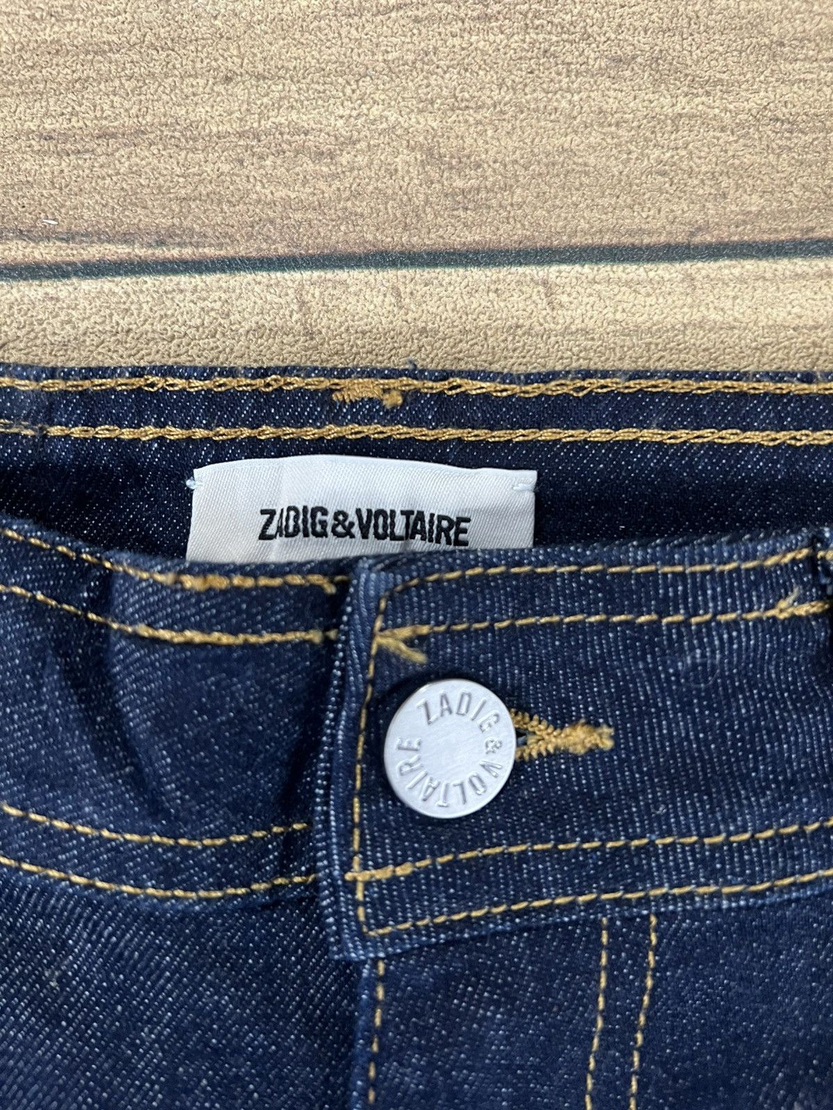 Zadig & Voltaire Zadig and voltaire cropped 7/8 ZV logo denim pants Size 24" / US 00 / IT 34 - 5 Thumbnail