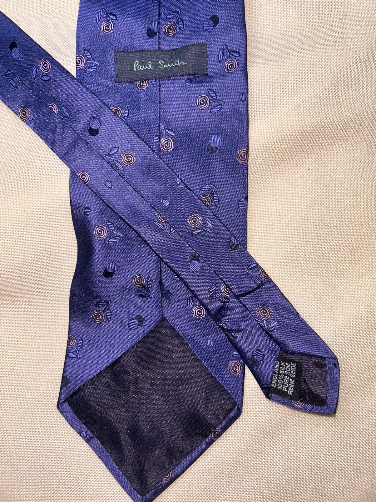 Paul Smith Paul Smith purple floral Silk Mens Tie Size ONE SIZE - 3 Thumbnail
