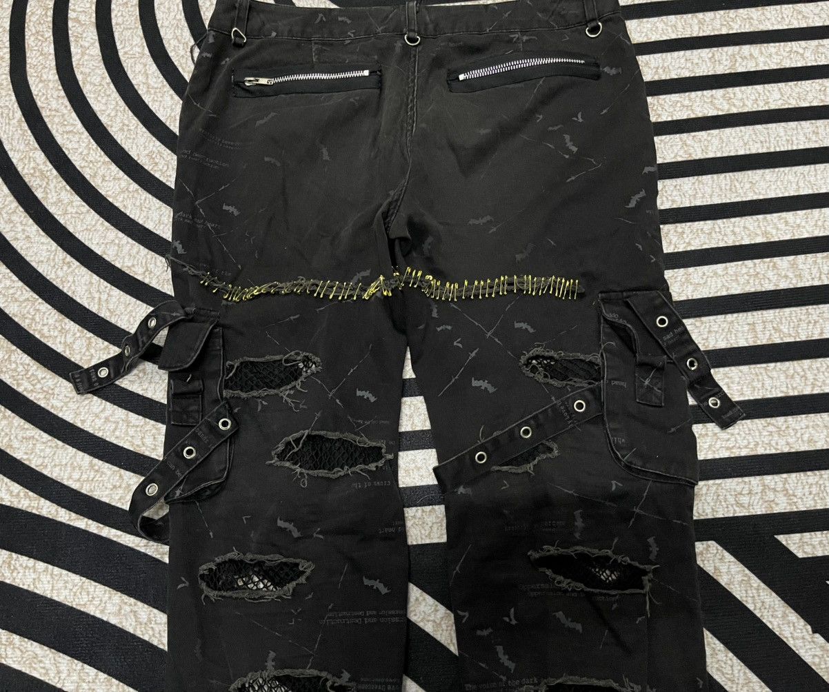 Japanese Brand 2000s GLP GOTHIC GRUNGE STYLE BONDAGE DISTRESSED PUNK Size US 35 - 14 Thumbnail
