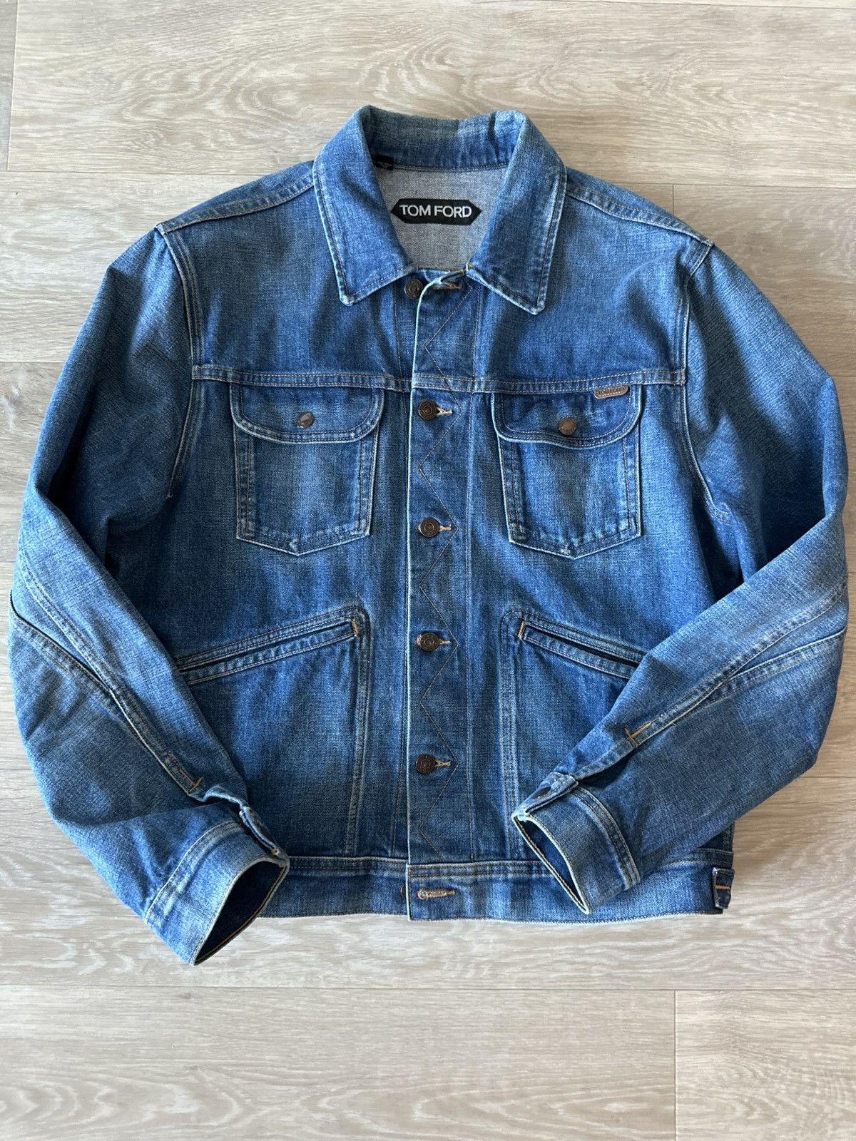 Tom Ford Tom Ford Selvedge Denim Jacket Size US L / EU 52-54 / 3 - 2 Thumbnail