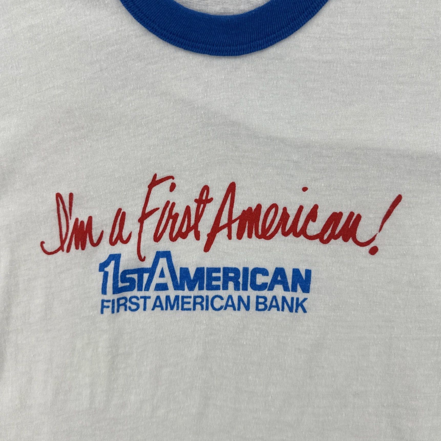 Hanes VINTAGE Hanes 50/50 White Ringer Shirt USA Made Mens L Crew Neck Short Sleeve T-Shirt Size US L / EU 52-54 / 3 - 6 Thumbnail