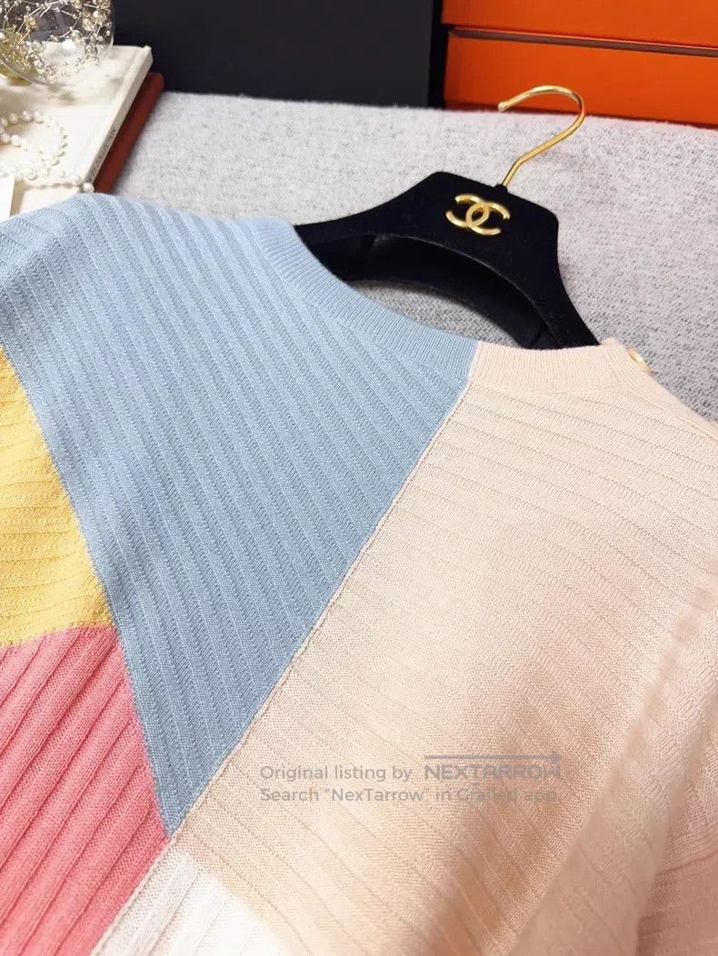 Loro Piana Loro Piana Color Blocked Cashmere Crewneck Knit Sweater Size XS / US 0-2 / IT 36-38 - 5 Thumbnail