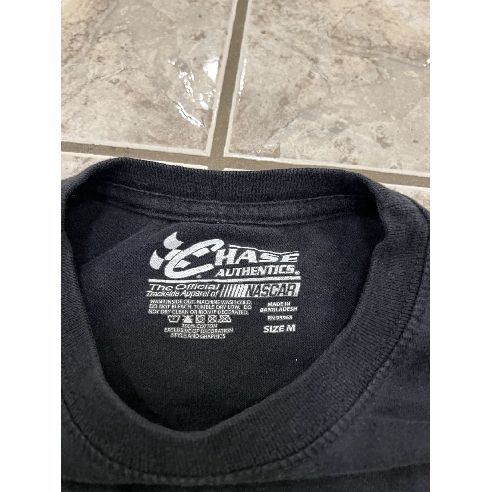 Chase Authentics Chase Authentics Chase Danica Patrick #10 Indy Car Series NASCAR T-Shirt Black Adult Medium Crew Neck Short Sleeve Cotton Logo Cars Size US M / EU 48-50 / 2 - 4 Thumbnail