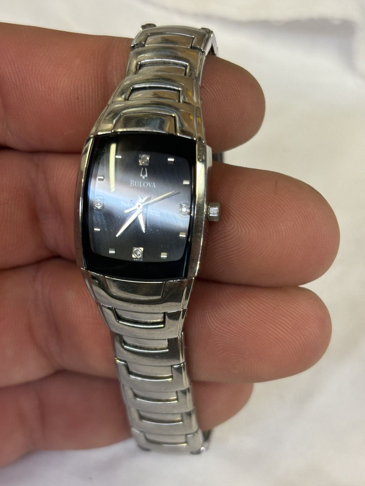 Bulova Bulova Diamond B2 Silver Tone Womens Watch! Size ONE SIZE - 3 Thumbnail