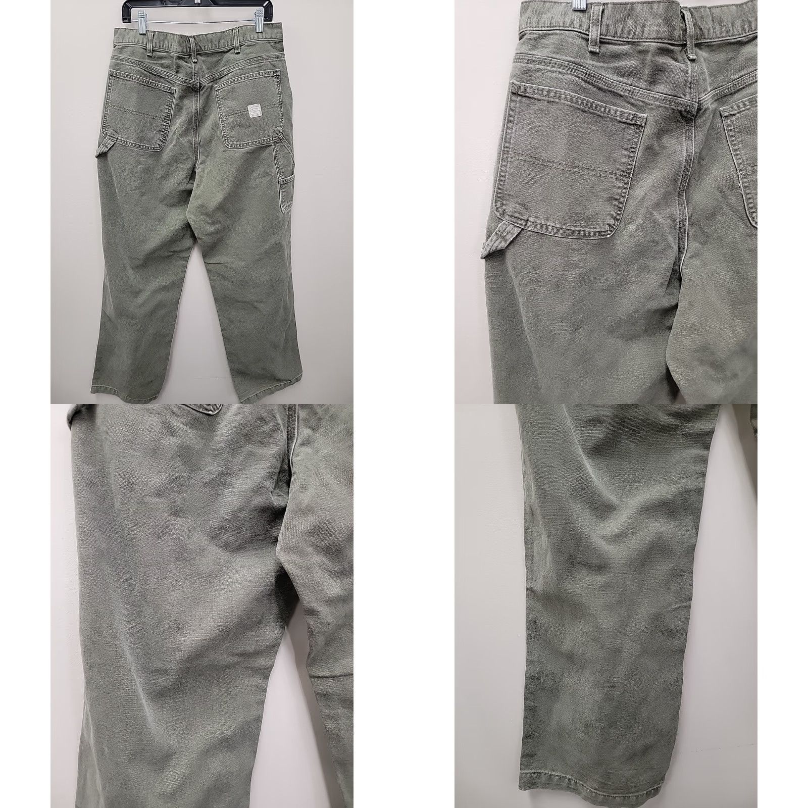 Abercrombie & Fitch VINTAGE Abercrombie & Fitch Jeans Men 34R Gray Denim Straight 33 Inseam 35x33 Distressed Used Size US 34 / EU 50 - 8 Thumbnail