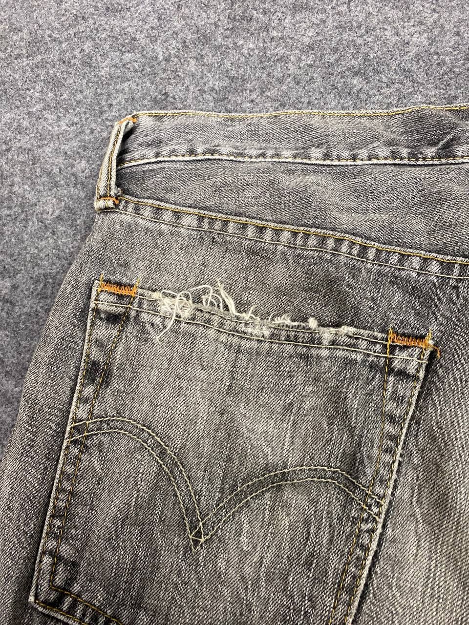 Levi's vintage levis 503 distressed short denim nice design Size US 35 - 5 Thumbnail