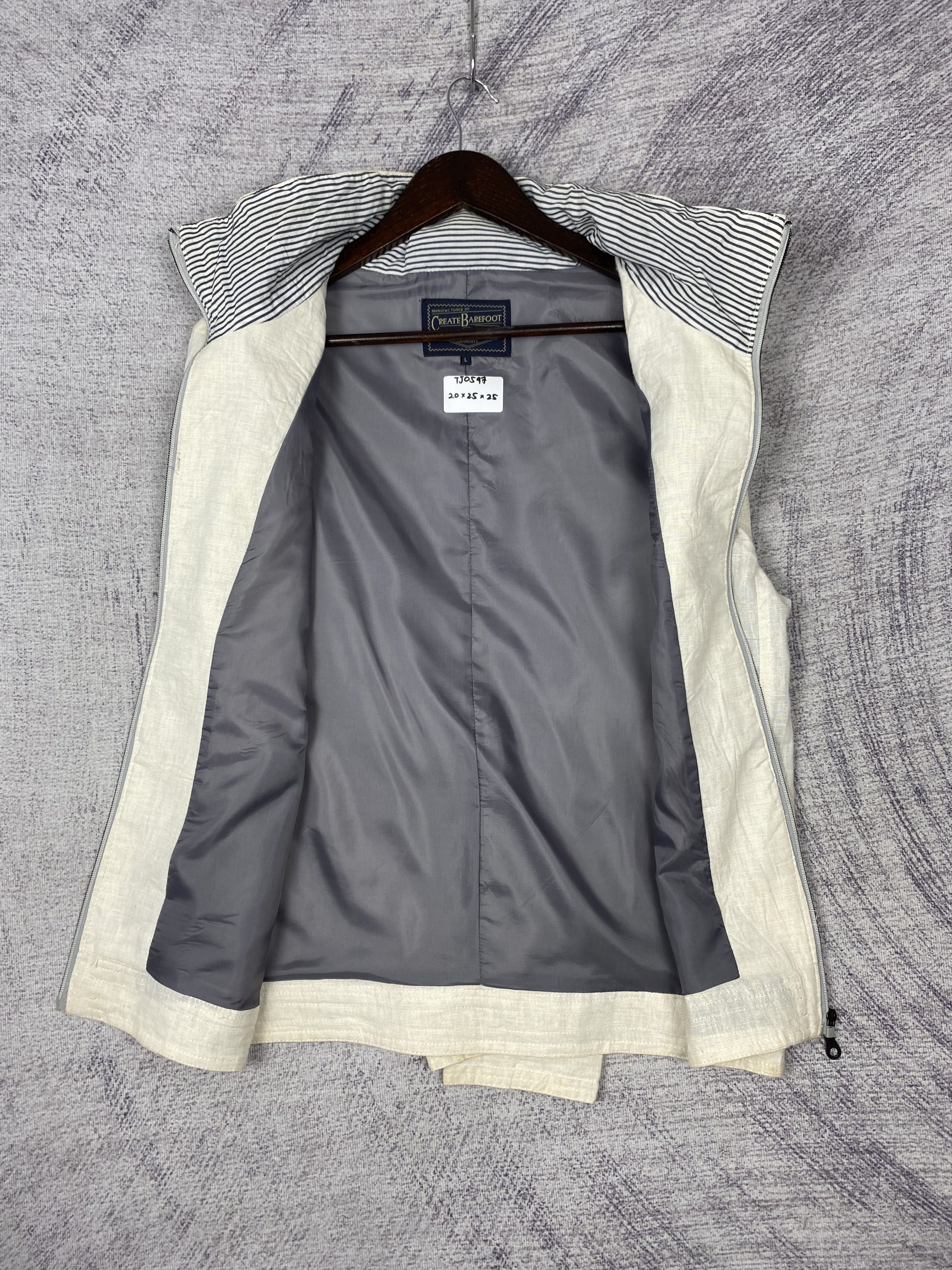 Japanese Brand Vintage Create Berefoot Multi Pocket Zip Up Light Jacket Size US L / EU 52-54 / 3 - 7 Thumbnail