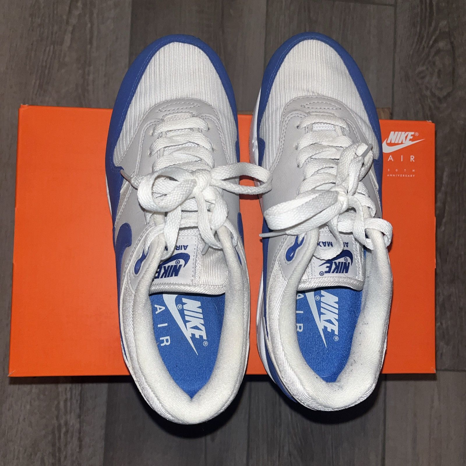 Nike Nike air max 1 anniversary Royal (2017) Size US 6.5 / EU 39-40 - 6 Thumbnail