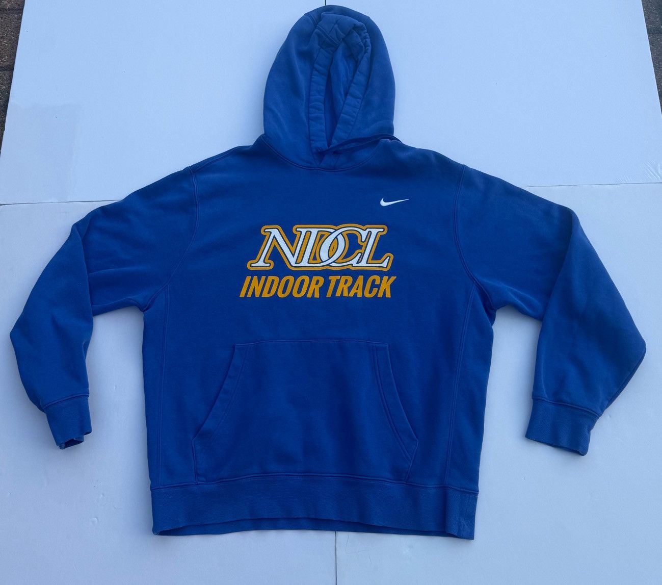 Nike Blue Nike indoor track hoodie Size US L / EU 52-54 / 3 - 1 Thumbnail