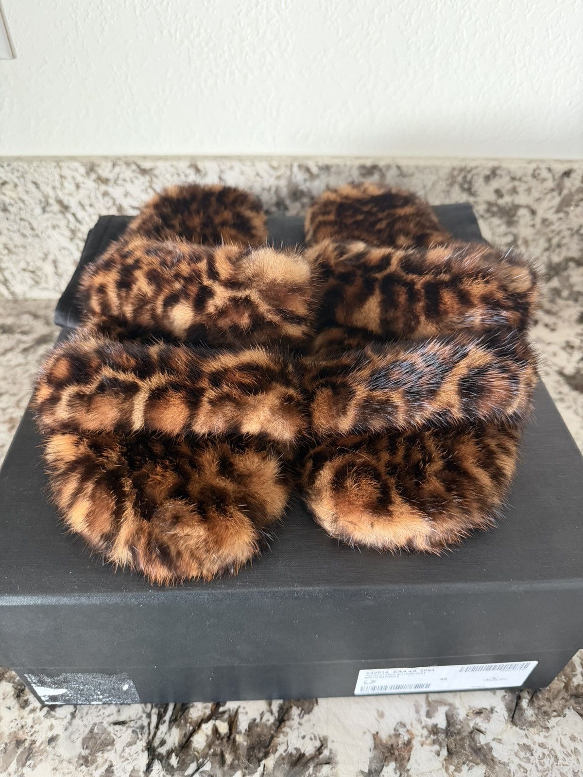 Saint Laurent Paris RARE MINK SANDALS SAINT LAURENT Size US 12 / EU 45 - 1 Thumbnail