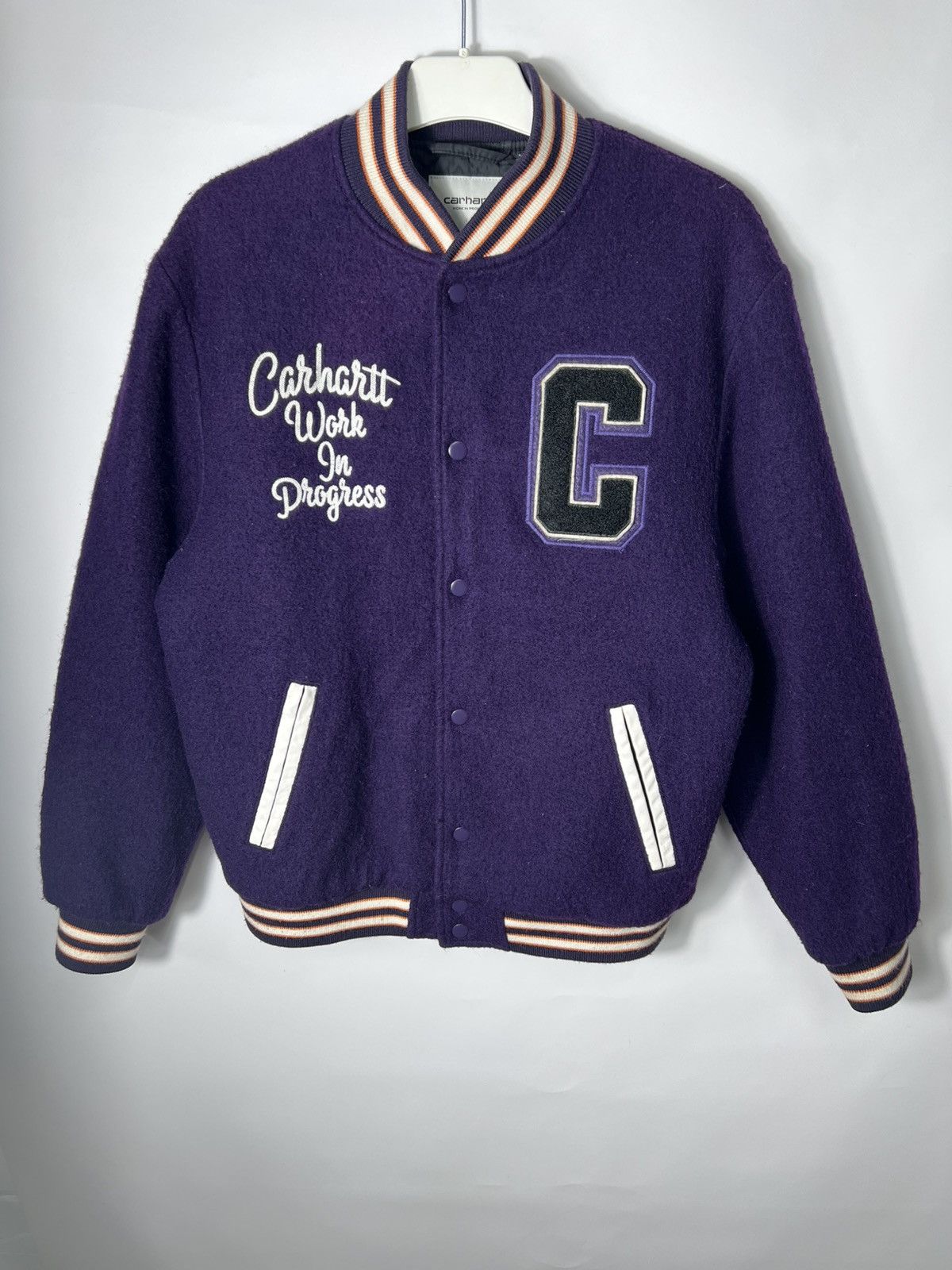 Carhartt Vintage streetwear y2k sk8 Carhartt Pembroke Varsity Jacket Size US S / EU 44-46 / 1 - 1 Thumbnail
