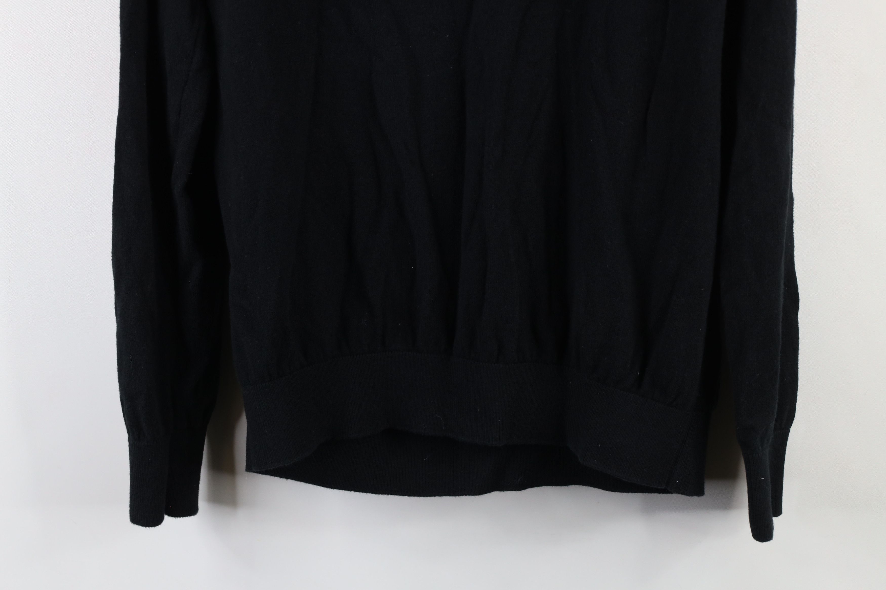 Vintage ED Ellen Degeneres Love Cashmere Blend Knit Sweater Black Size L / US 10 / IT 46 - 8 Thumbnail
