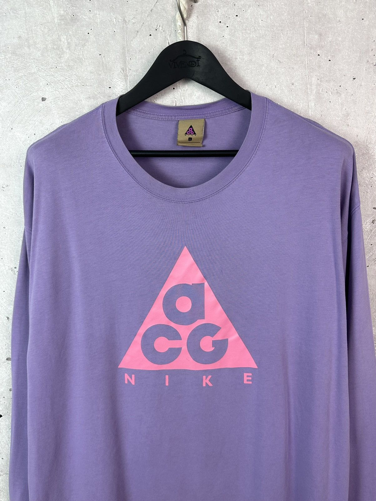 Nike ACG Nike ACG Purple Centre Logo Cotton Me’s Long Sleeve Size US L / EU 52-54 / 3 - 2 Thumbnail