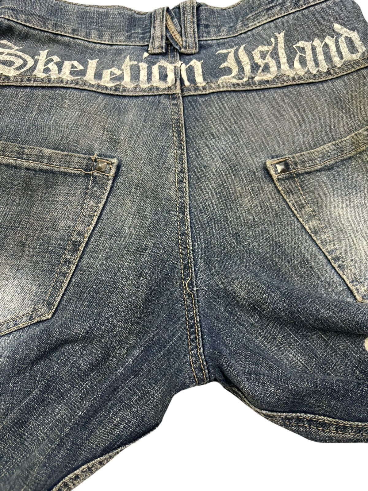 Seditionaries Vintage Japanese Brand Rusty Mud Wash Skull Punk Style Jeans Size US 30 / EU 46 - 15 Thumbnail