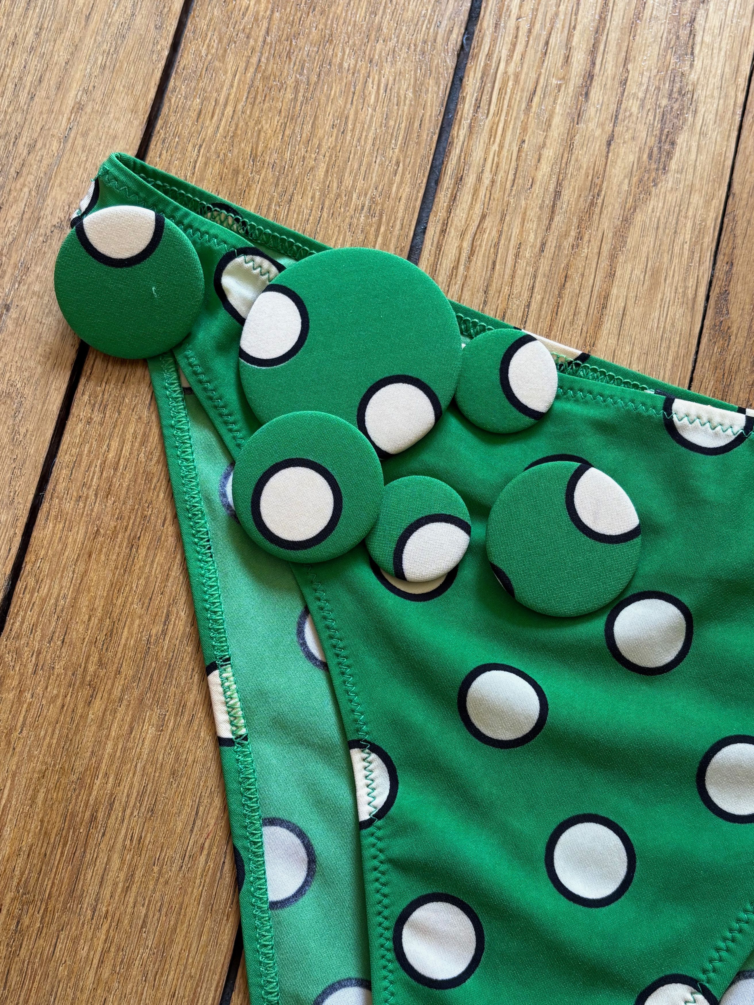 Jean Paul Gaultier Jean Paul Gaultier SS99 green polka dot bikini set Size M / US 6-8 / IT 42-44 - 3 Thumbnail