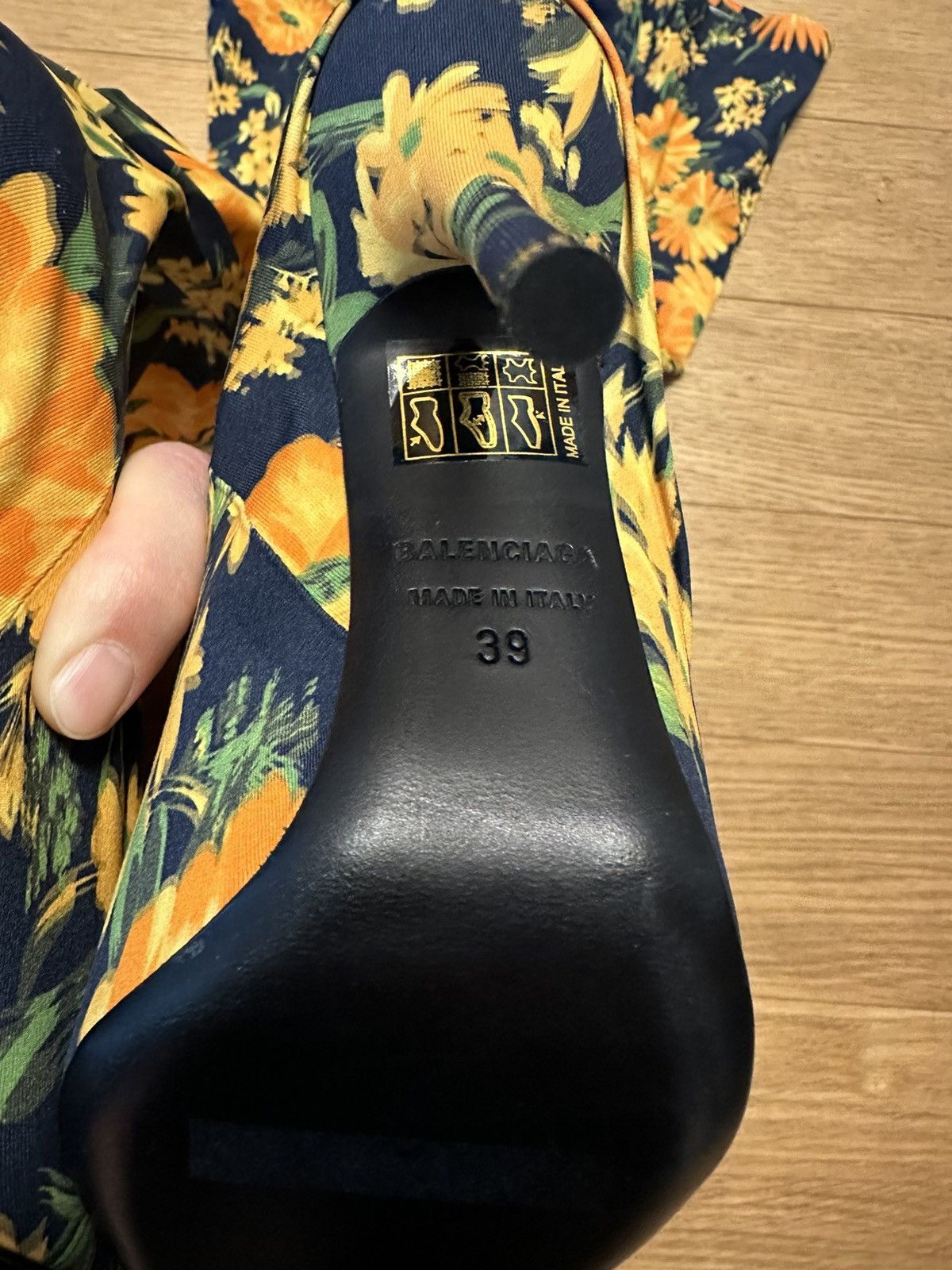 Balenciaga Balenciaga Knife 110mm Over-The-Knee Boots Printed Size US 9 / IT 39 - 7 Thumbnail