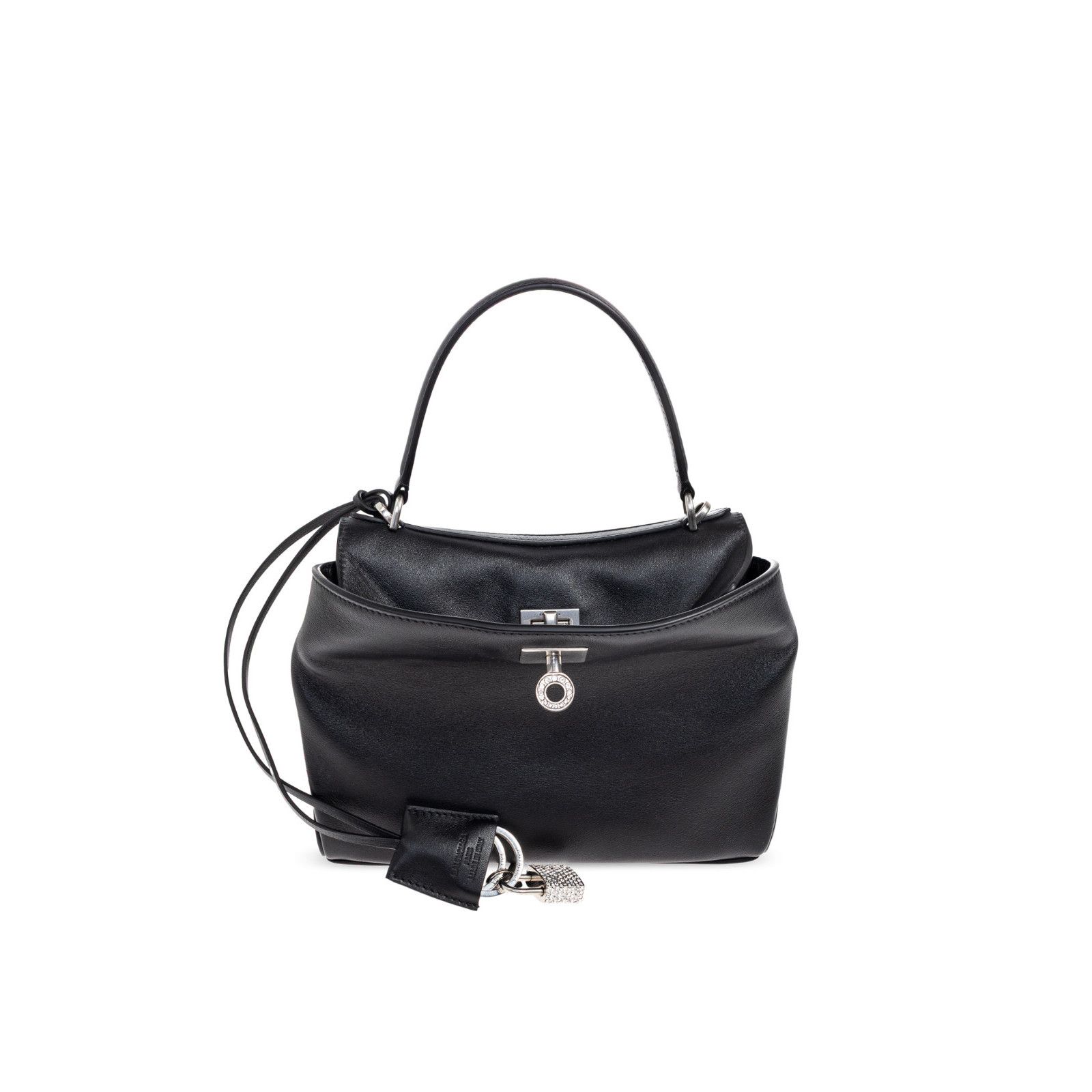 BALENCIAGA Rodeo Mini Black/Silver Smooth Calfskin Handbag N
