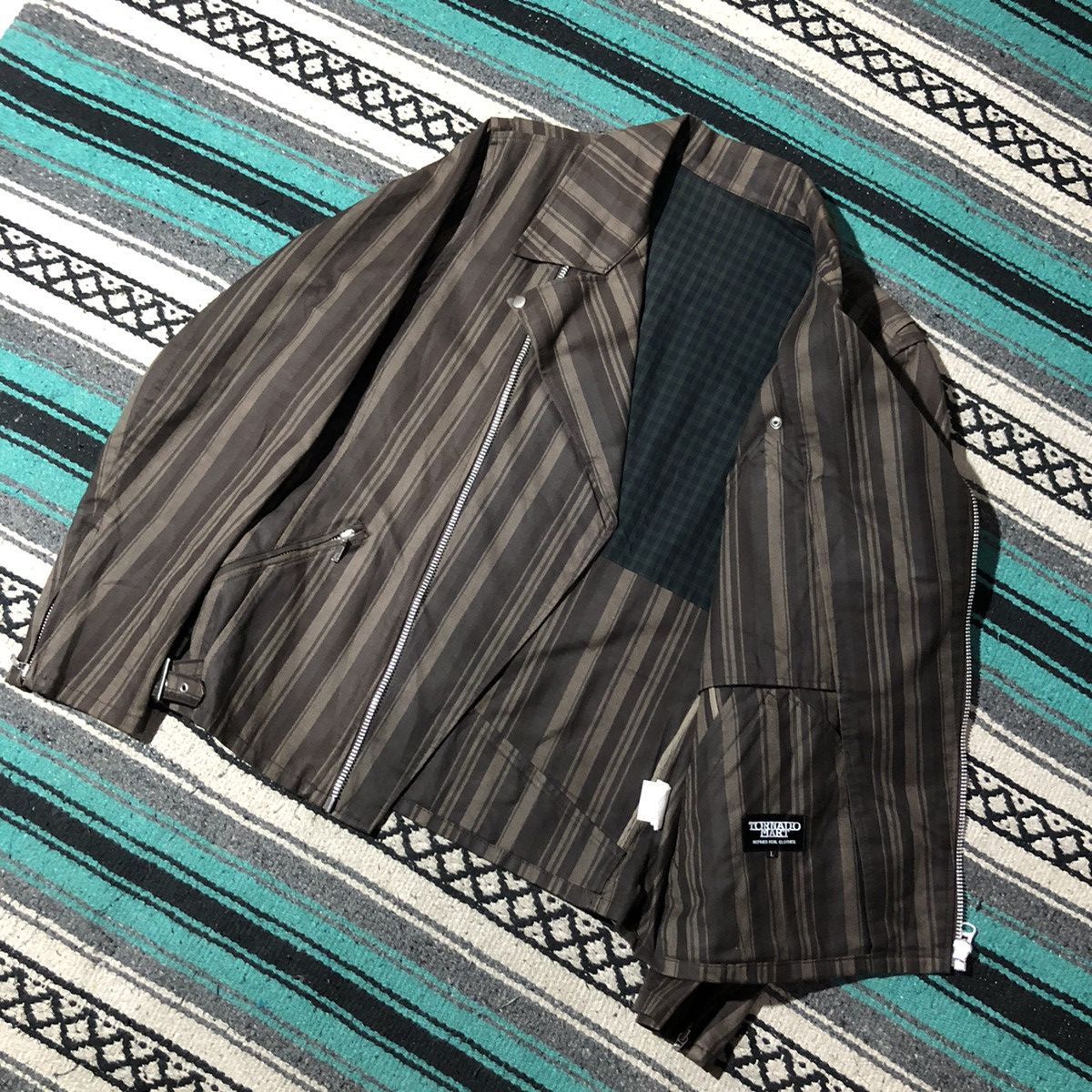 Tornado Mart 2000s Tornado Mart - Vkei Perfecto Canvas Jacket Size US L / EU 52-54 / 3 - 6 Thumbnail