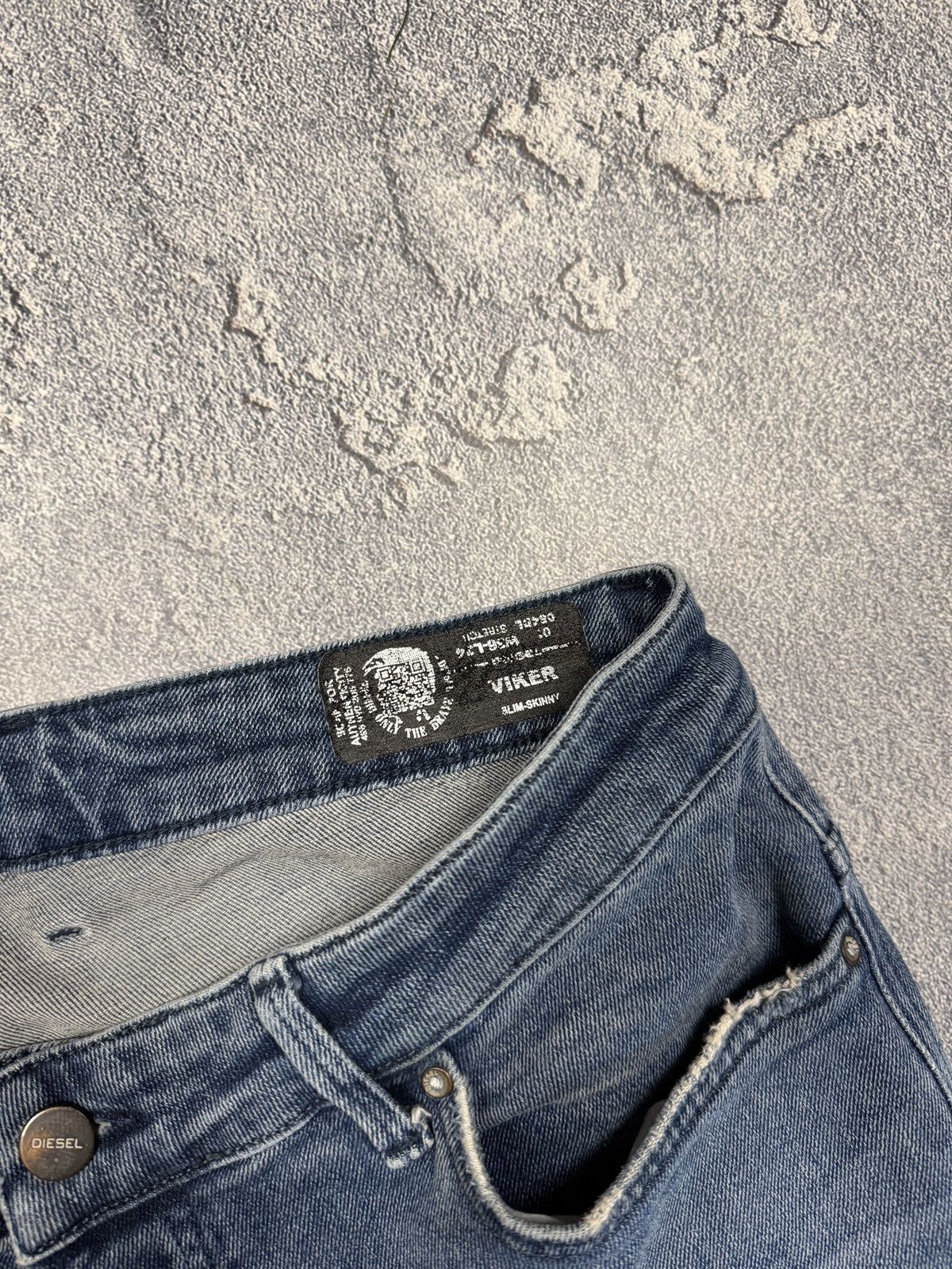 Diesel Vintage Y2K Diesel jeans denim faded stretwear style size 36 Size 25" / US 0 / IT 36 - 7 Thumbnail