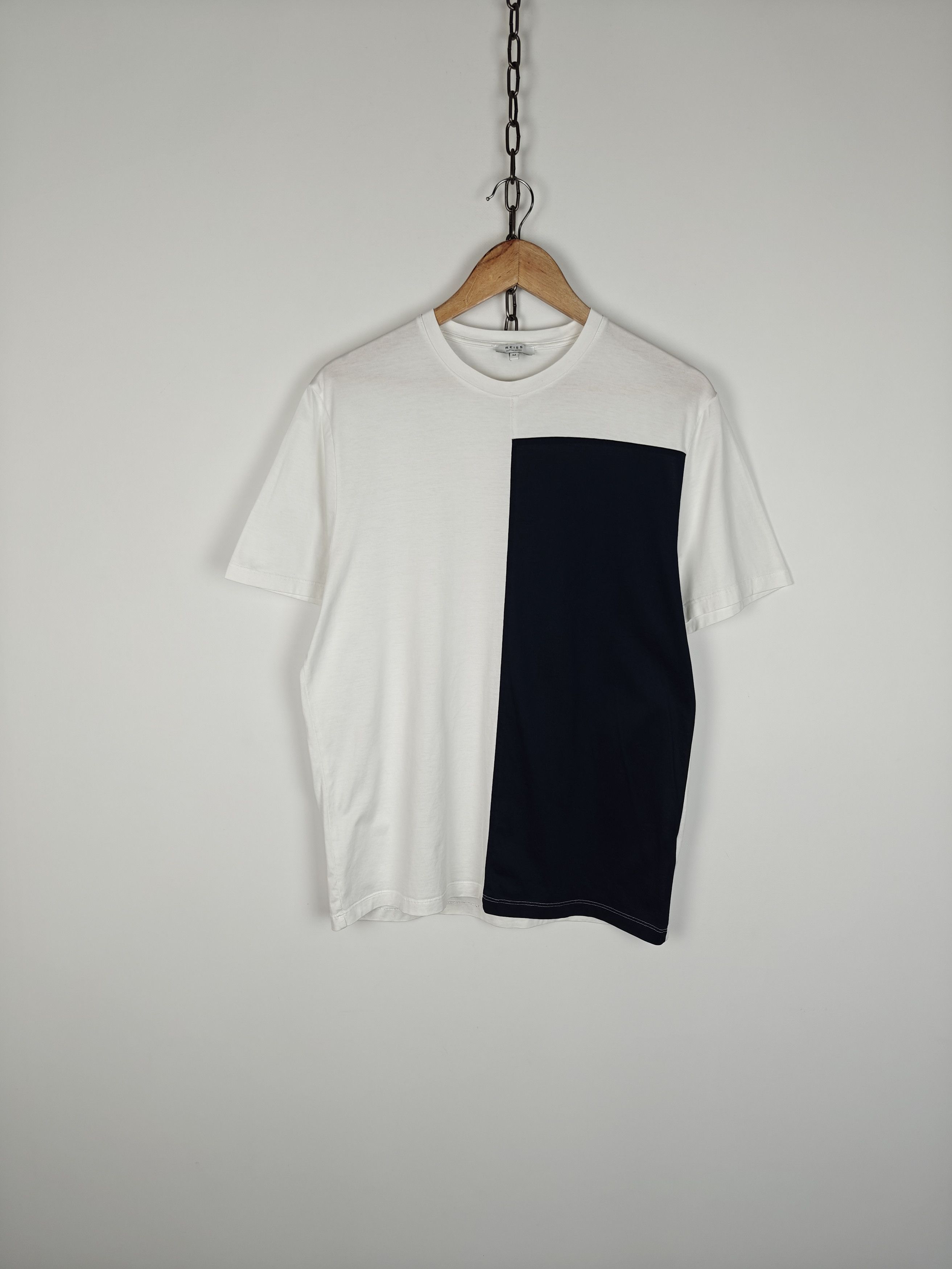 Reiss Reiss T-Shirt Egyptian Cotton White/Blue size M Size US M / EU 48-50 / 2 - 1 Thumbnail