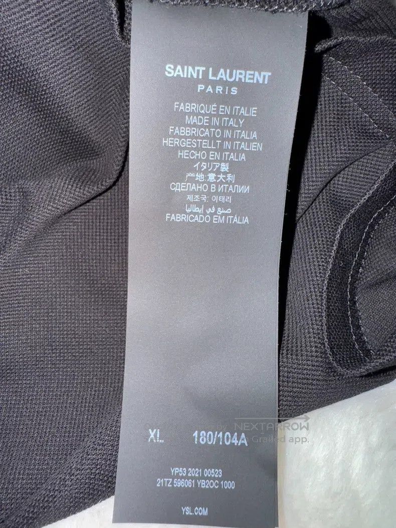 Saint Laurent Paris Saint Laurent Paris Men's Polo Shirt Size US XL / EU 56 / 4 - 8 Thumbnail