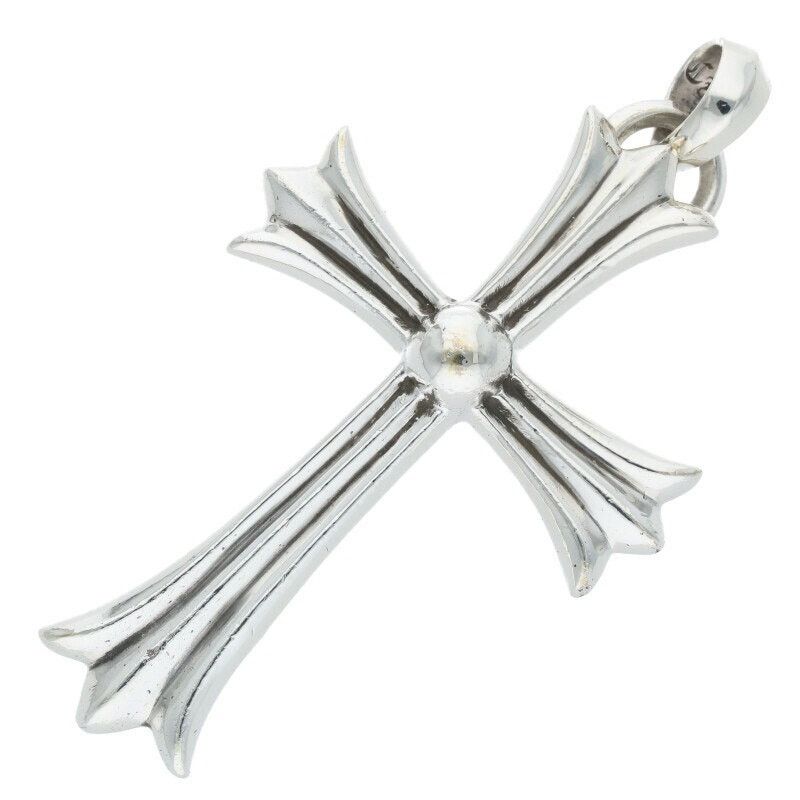 Chrome Hearts CH Cross W Bale Silver Necklace