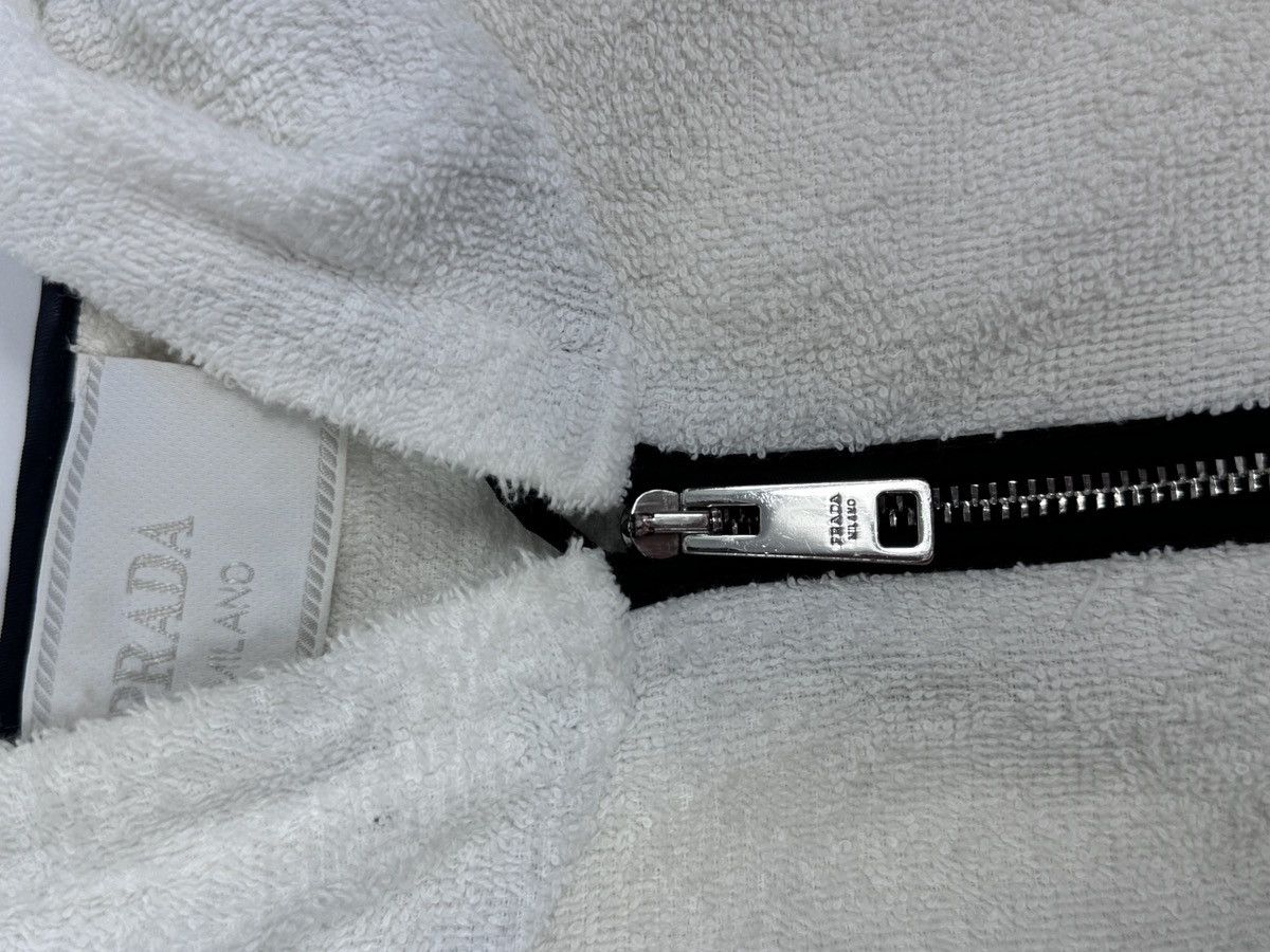 Prada TRIANGLE LOGO FLEECE ZIP UP Size US XL / EU 56 / 4 - 4 Thumbnail