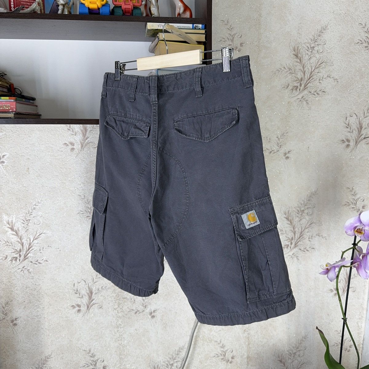 Carhartt × Carhartt Wip × Vintage 💥Vintage Carhartt WIP Baggy Regular Cargo Bermuda Shorts 90s Size US 34 / EU 50 - 9 Thumbnail