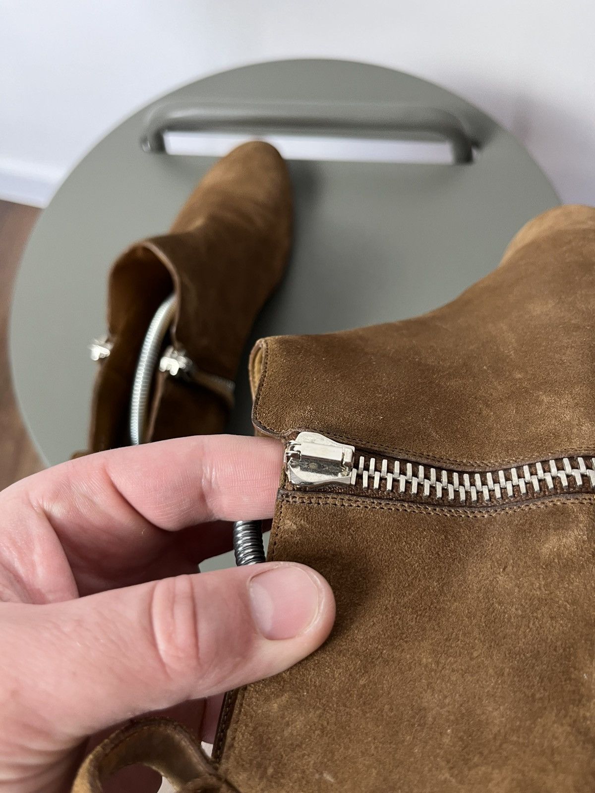 Gucci Gucci Suede Side-Zip Ankle Boots 39 EU / 8 US Made in Italy Size US 8 / IT 38 - 13 Thumbnail