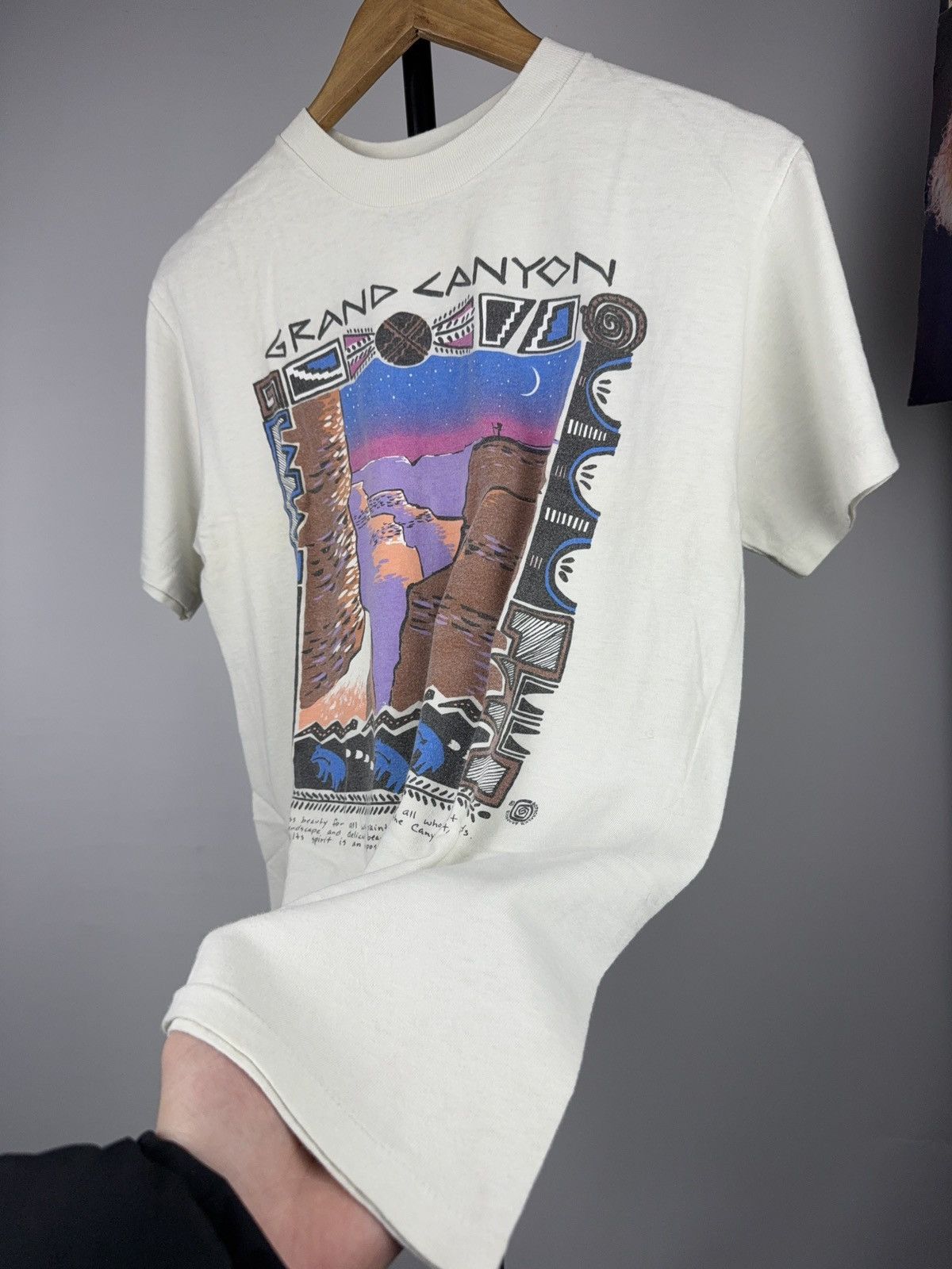 Vintage Vintage 90s Retro Grand Canyon Graphic Art Tee Oneita USA S Size US S / EU 44-46 / 1 - 8 Thumbnail