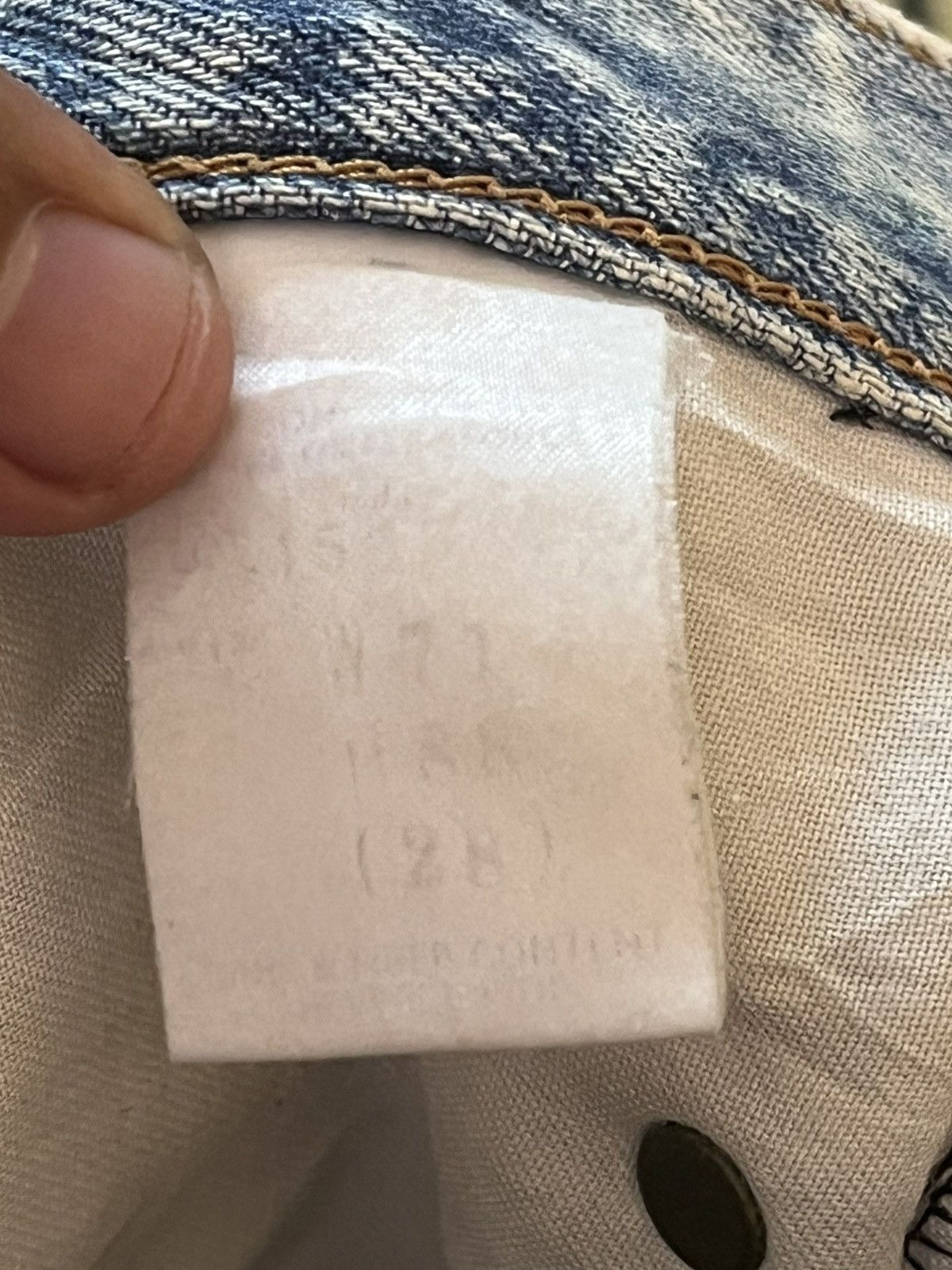 Edwin Vintage Edwin Ripped Distressed Denim Size US 27 - 9 Thumbnail
