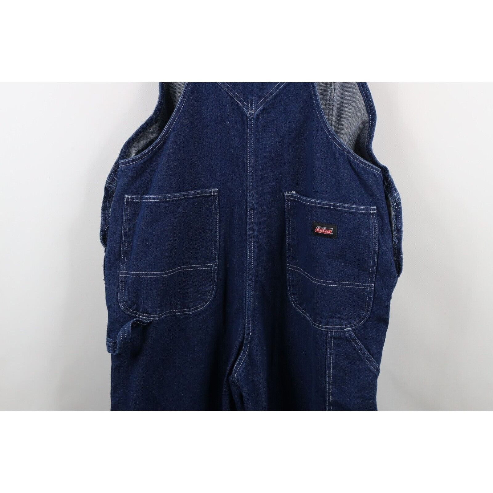 Dickies × Vintage Vintage Y2K Dickies Distressed Wide Leg Dungaree Overalls Size US 30 / EU 46 - 20 Thumbnail