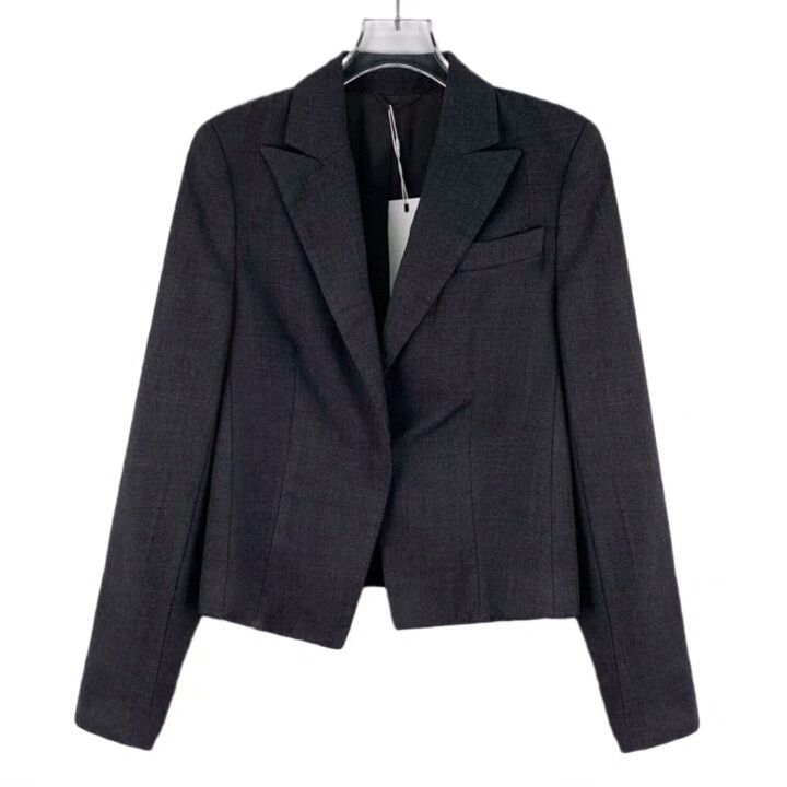 Brunello Cucinelli Brunello Cucinelli Black Wool Lapel Blazer Size S / US 4 / IT 40 - 1 Thumbnail