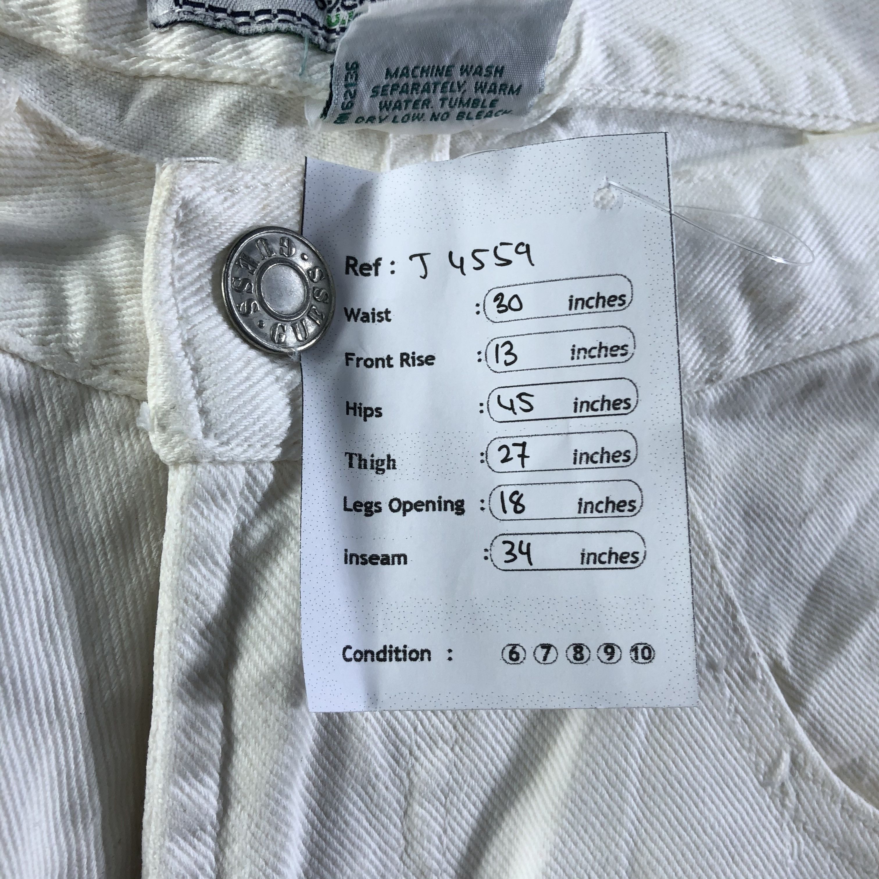 Guess Vintage Light Wash Guess Jeans-J4559 Size US 30 / EU 46 - 11 Thumbnail