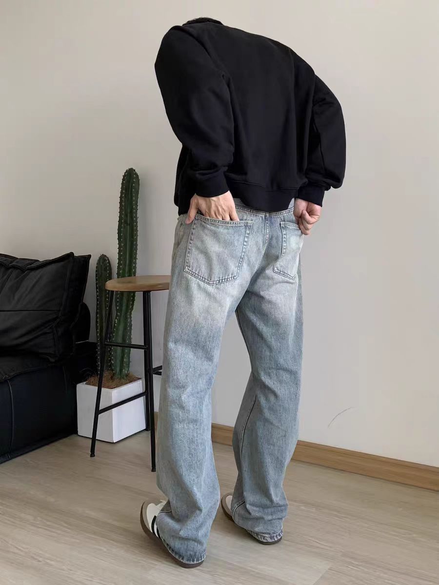 Japanese Brand × Vintage Vintage Street Washed and Aged Casual Light Blue Jeans Size US 32 / EU 48 - 5 Thumbnail