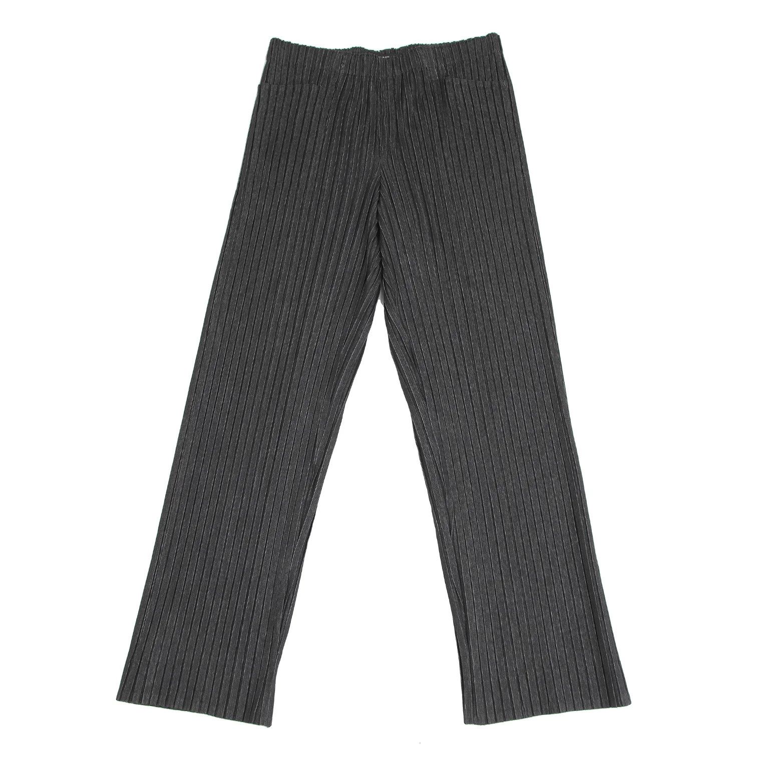 Issey Miyake Fabric Print Pleats Pants in Black, Size 4 Size US 36 / EU 52 - 1 Thumbnail