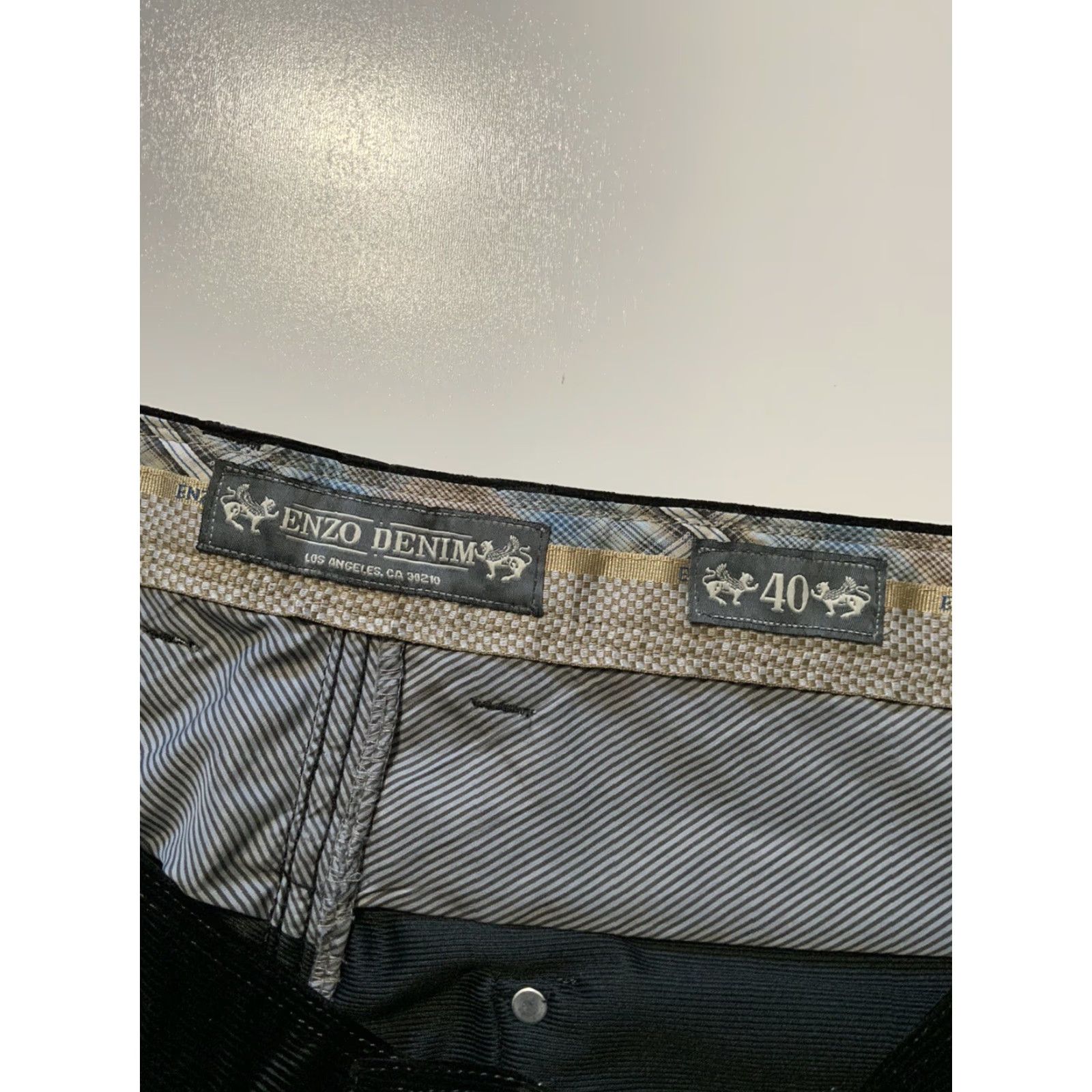Kenzo VINTAGE Enzo Denim Steampunk Studded Black Corduroy Mens Pants Sz. 40 Size US 40 / EU 56 - 7 Thumbnail