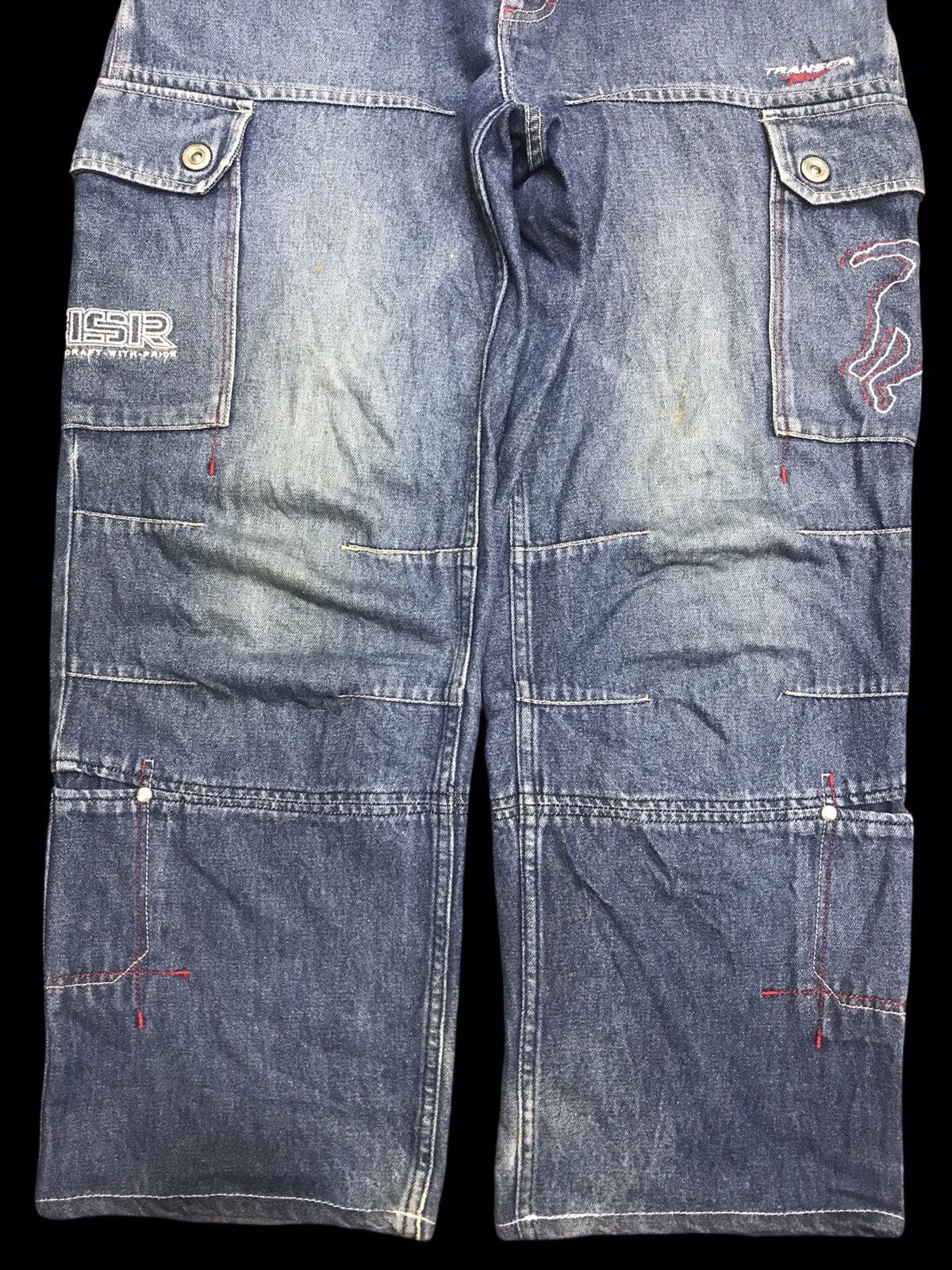 Japanese Brand 💥BAGGY💥TRANSER BAGGY RAPPER DENIM F294 Size US 27 - 10 Thumbnail