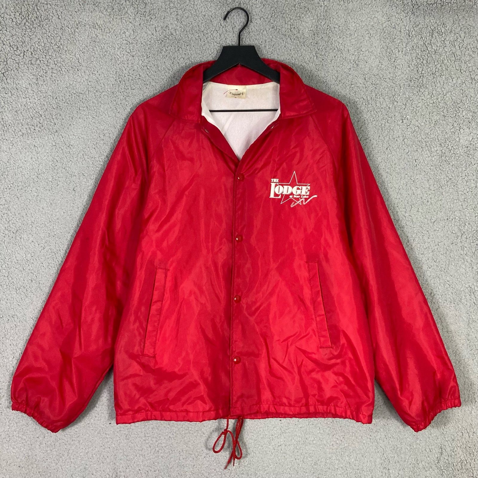 Auburn Sportswear The Lodge Star Lake Auburn Vintage Red Windbreaker Jacket M Size US M / EU 48-50 / 2 - 4 Thumbnail