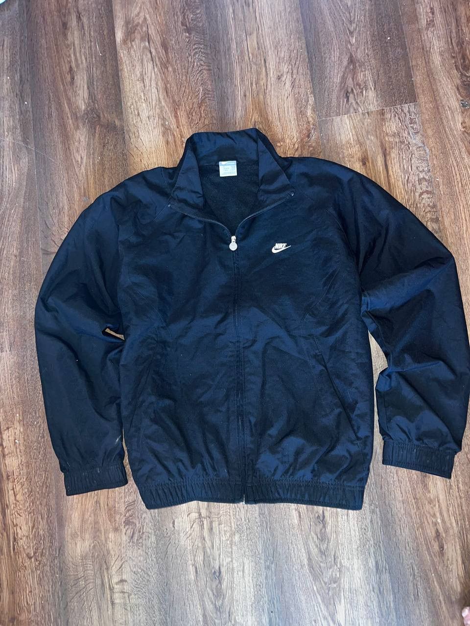 Nike × Vintage Vintage nike 00s Y2K Swoosh Drill track Japan Jacket Size US M / EU 48-50 / 2 - 4 Thumbnail