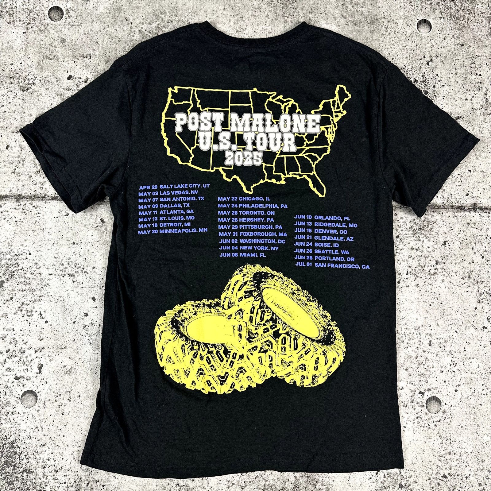 Vintage Post Malone 2025 US Tour Size Medium Size US M / EU 48-50 / 2 - 2 Thumbnail